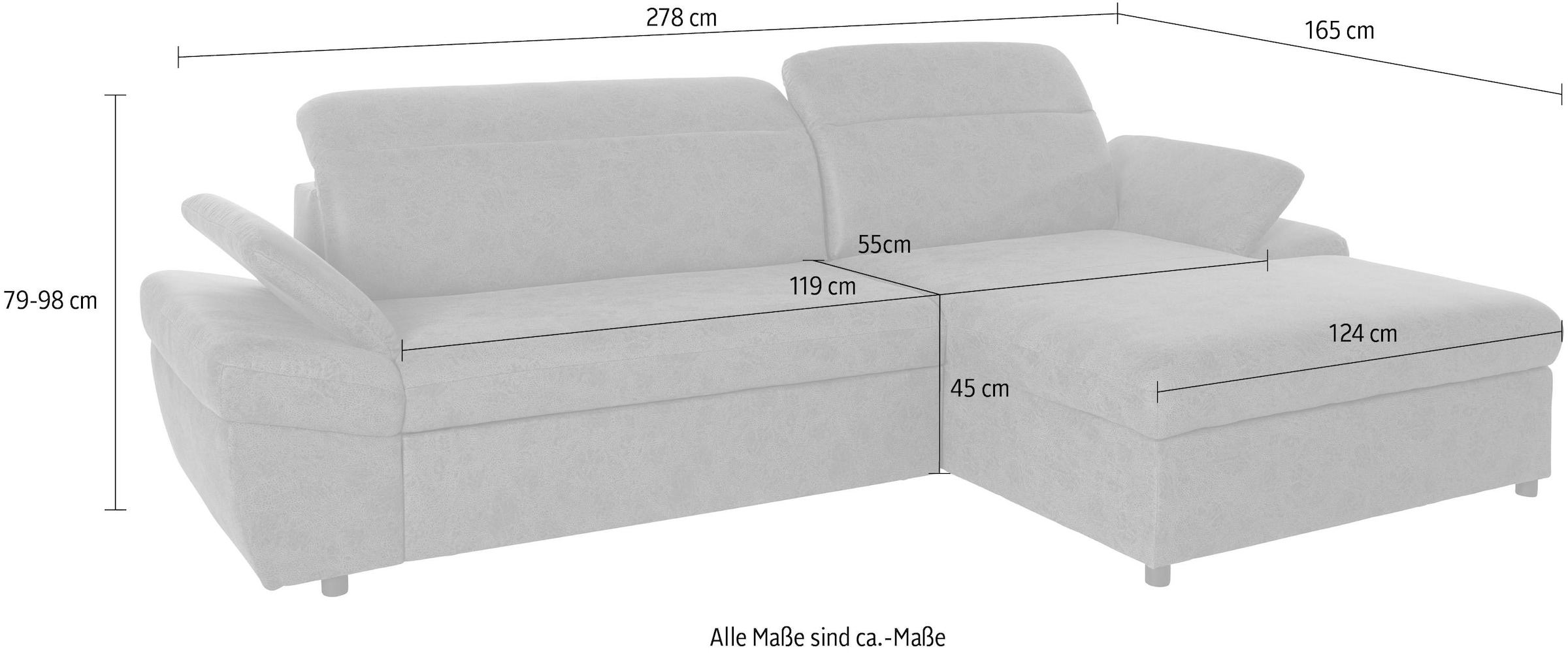 bestellen online sofa fashion exxpo - Ecksofa wahlweise Bettfunktion »Kyoto«, und mit Bettkasten | Jelmoli-Versand