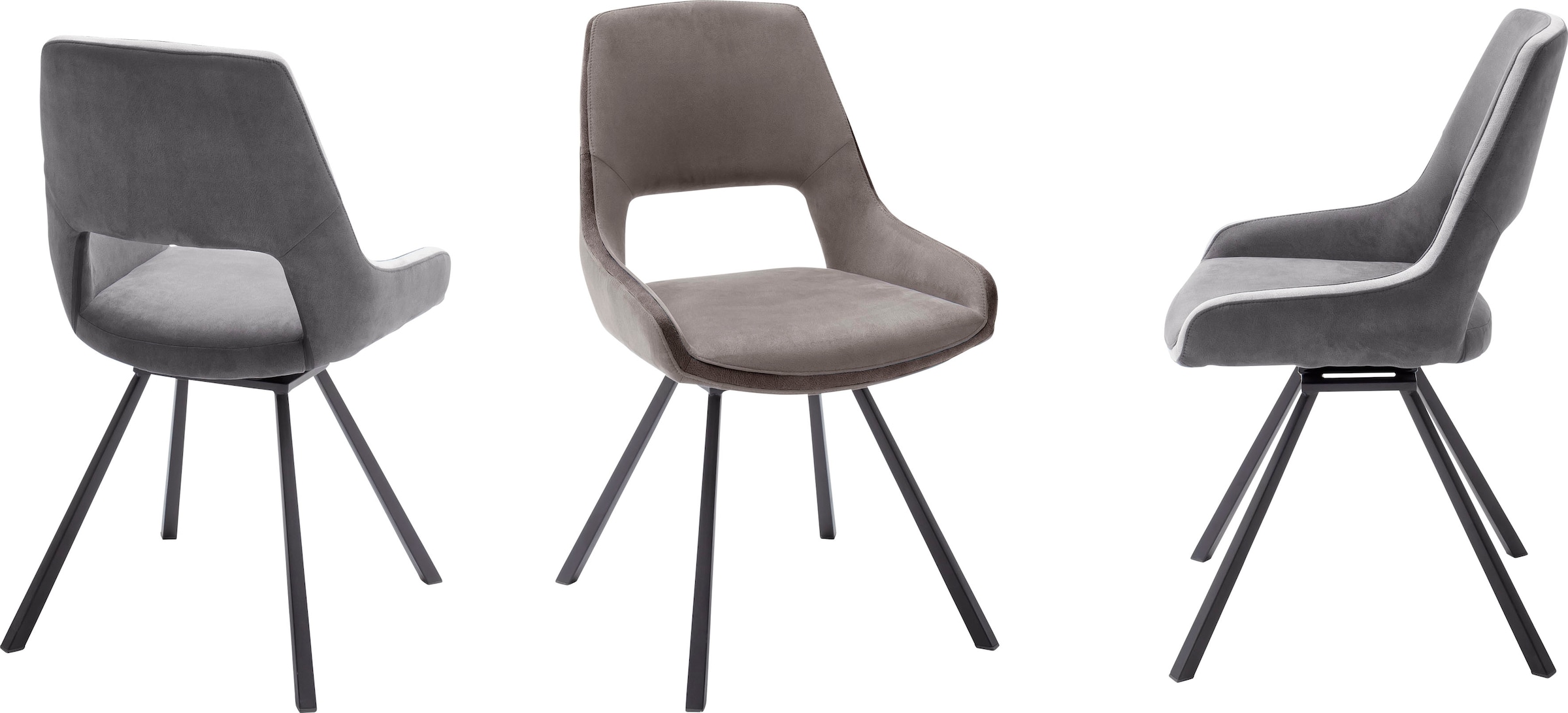 MCA furniture Esszimmerstuhl »Bayonne«, (Set), Set, Stuhl 180°drehbar bestellen Nivellierung, Jelmoli-Versand online kg belastbar bis 120 | mit St., 2-er 2
