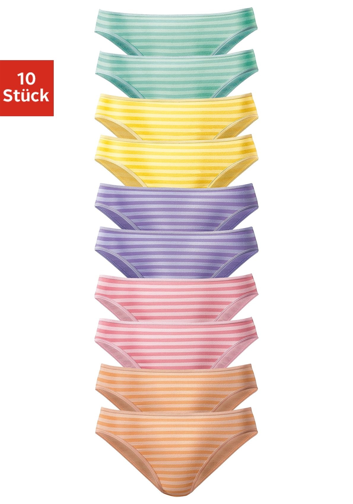 Vivance Slip, (Packung, 10 St.), schöner Basicartikel in tollen Farben -  passend für jeden Tag online entdecken | Jelmoli-Versand