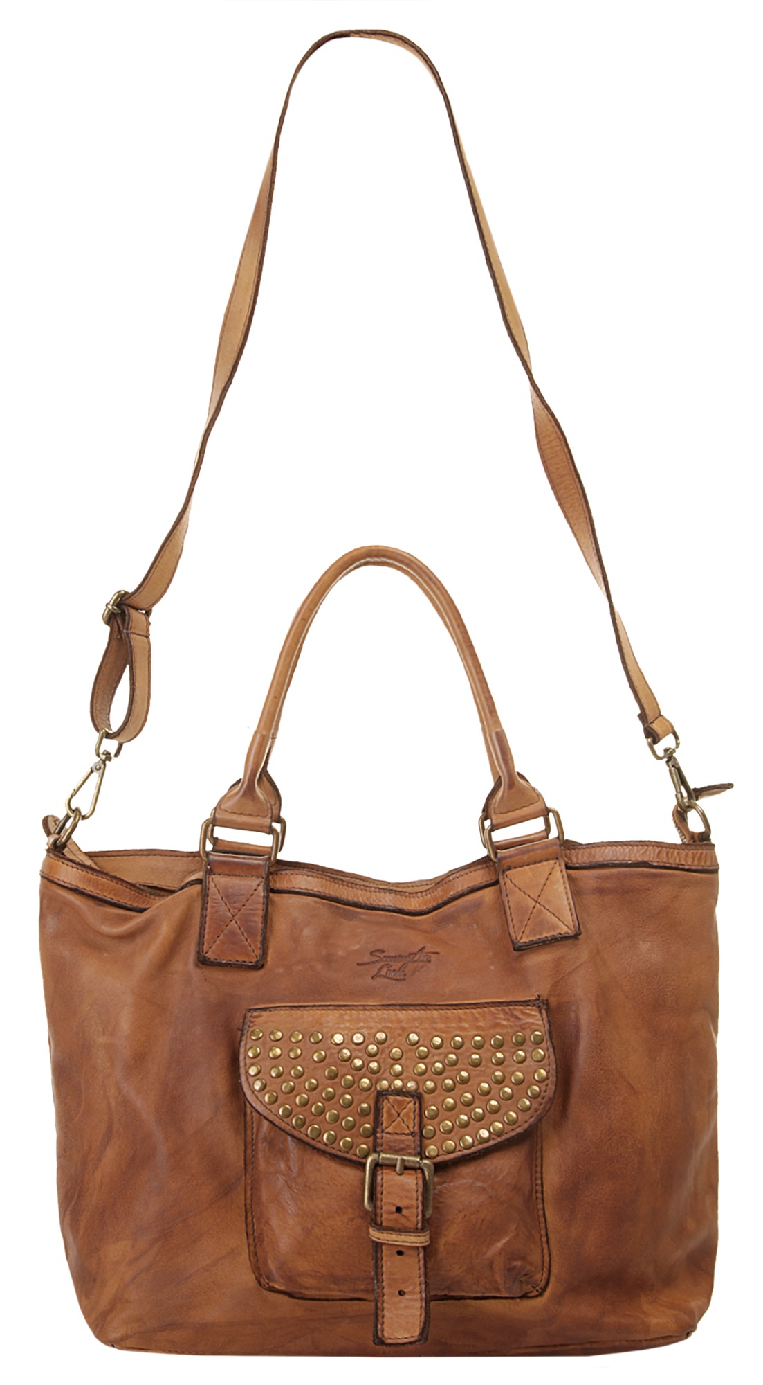 Samantha Look Shopper, echt Leder, Made in Italy