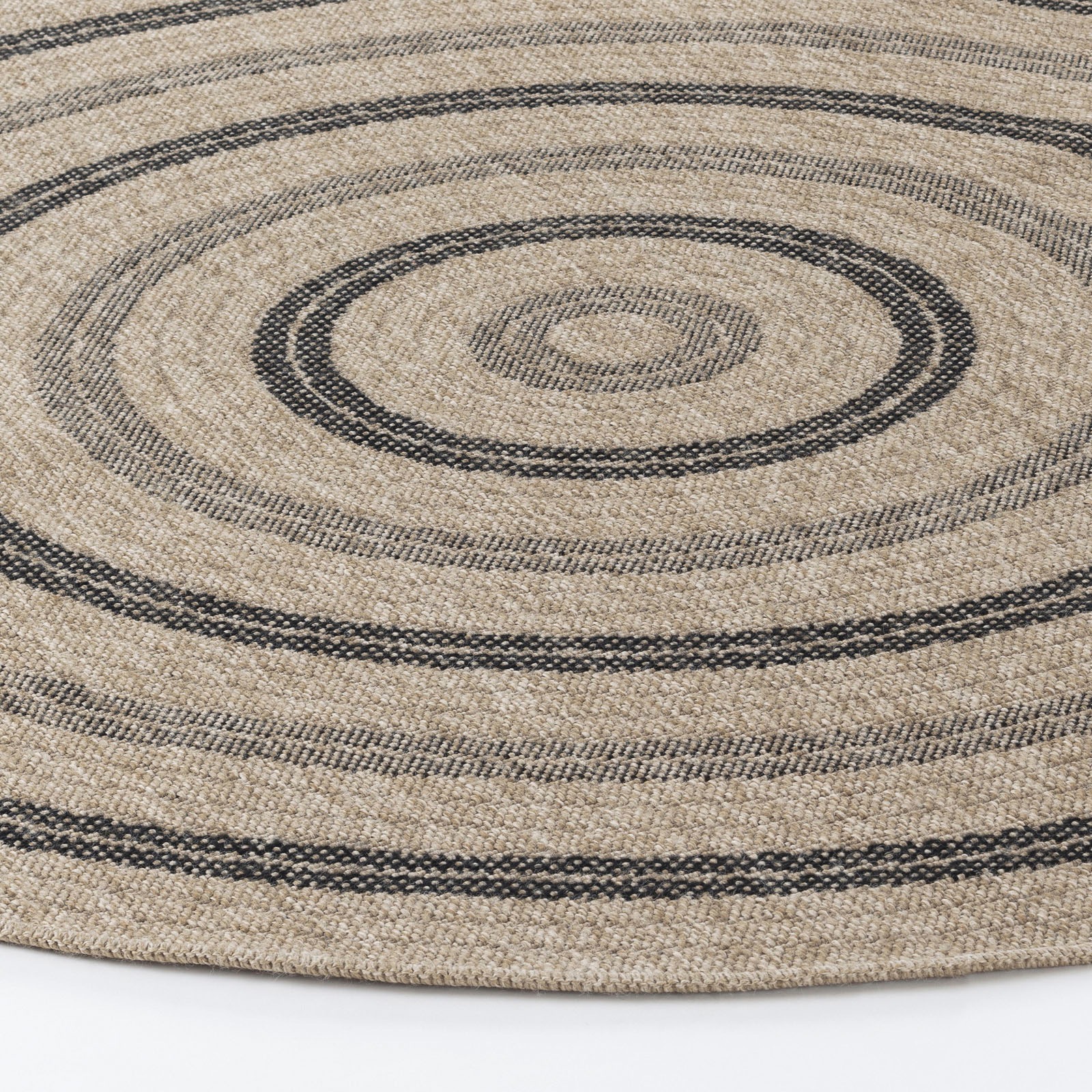 Livabliss Teppich »RYE«, rund, 8 mm Höhe, Teppich In- /Outdoor Boho Jute-Optik, Balkon, Terrasse, Garten, Rund