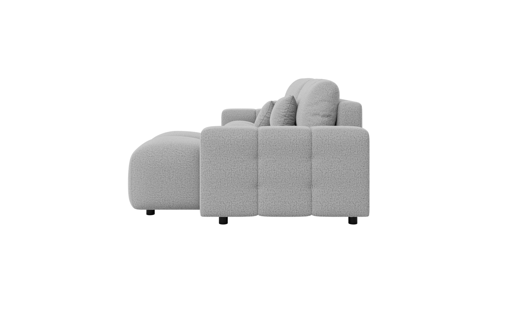 INOSIGN Ecksofa »FELICI, Schlafsofa 233cm, L-Form mit Recamiere beidseitig montierbar«, Designsofa mit Bettfunktion und Bettkasten, Masse B/T/H: 233/142/88 cm