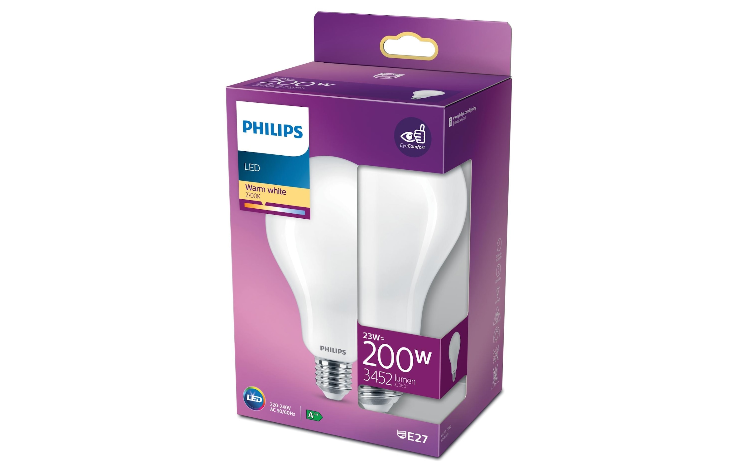 Philips LED-Leuchtmittel »23 W (200 W) E27 War«, E27, Warmweiss