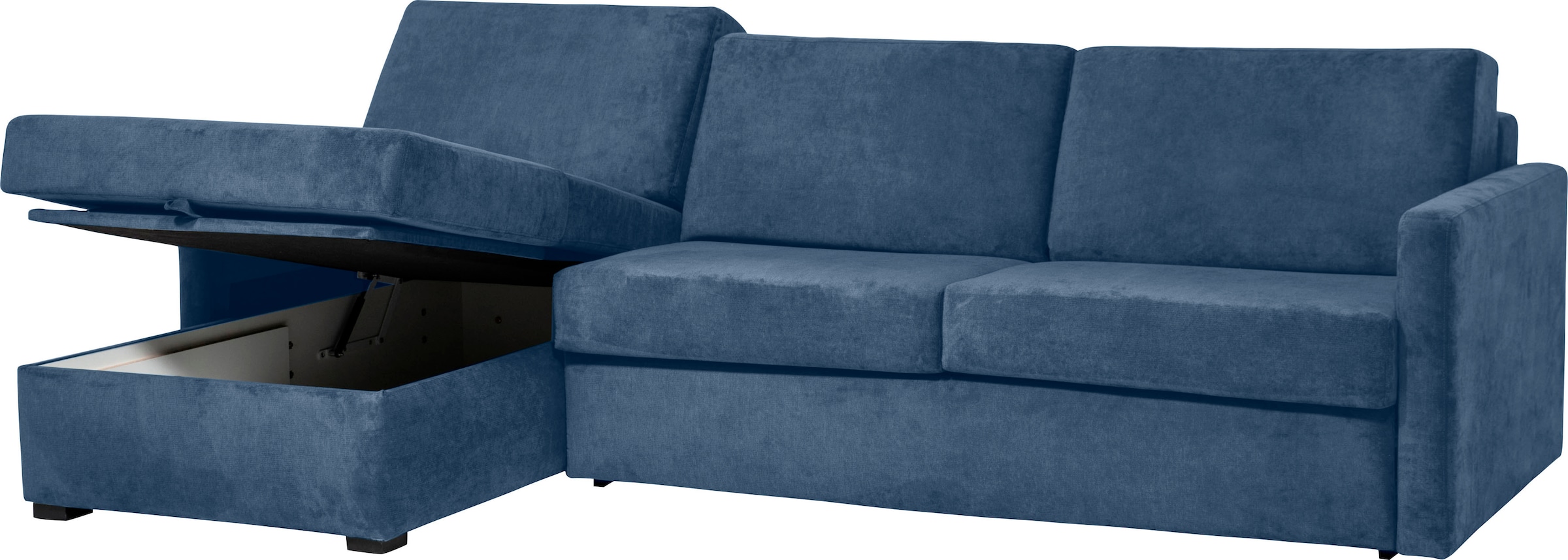 Places of Style Schlafsofa »GOLDPOINT Ecksofa 264 cm, Liegefläche (140/200cm), L-Form,«, Bettfunktion, Bonell-Federkernmatratze und Dauerschläfer-Funktion