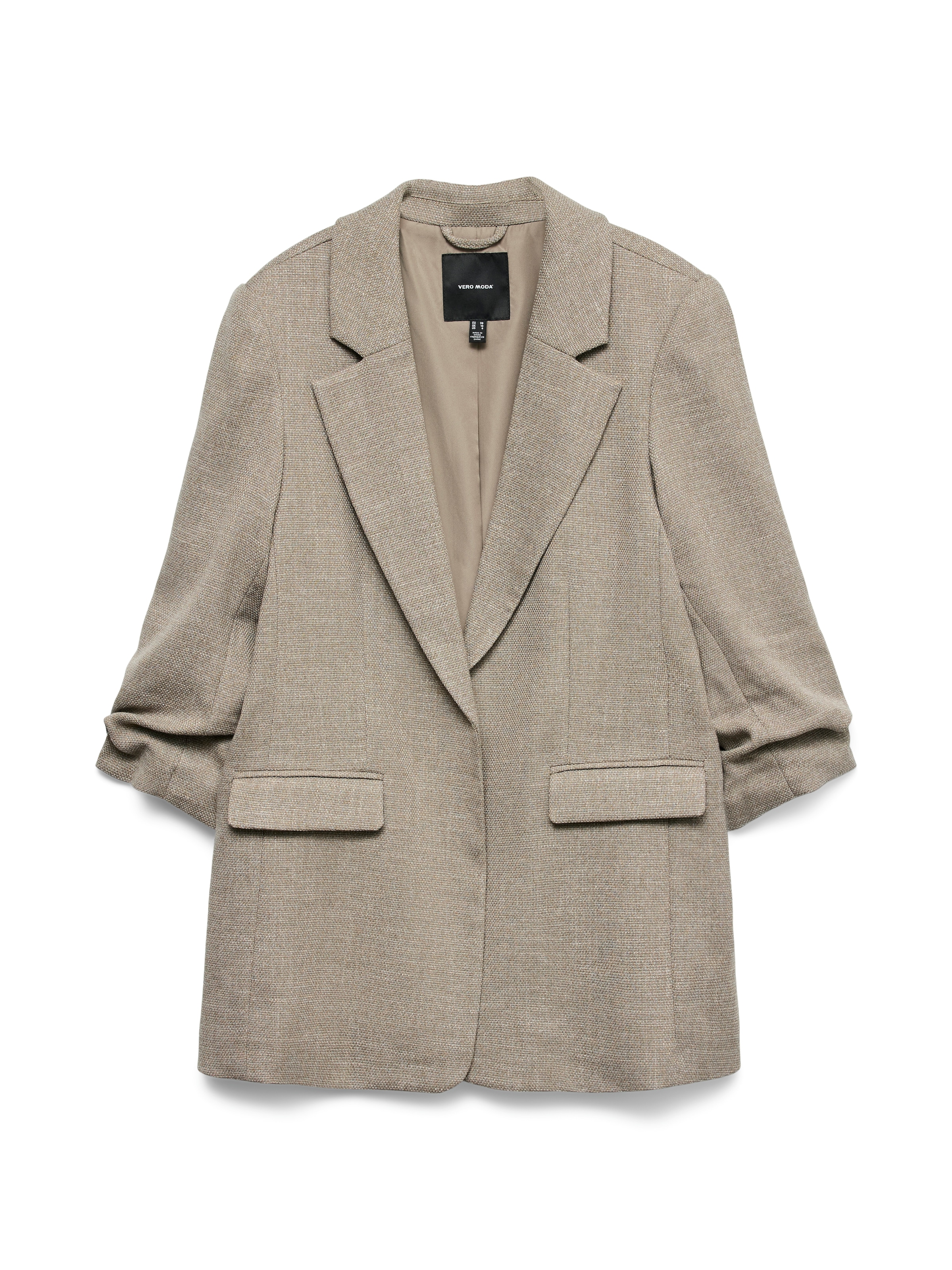 Vero Moda Longblazer »VMFRIDA LS REGULAR BLAZER NOOS«, ohne Verschluss und mit gerafften 3/4 Arm