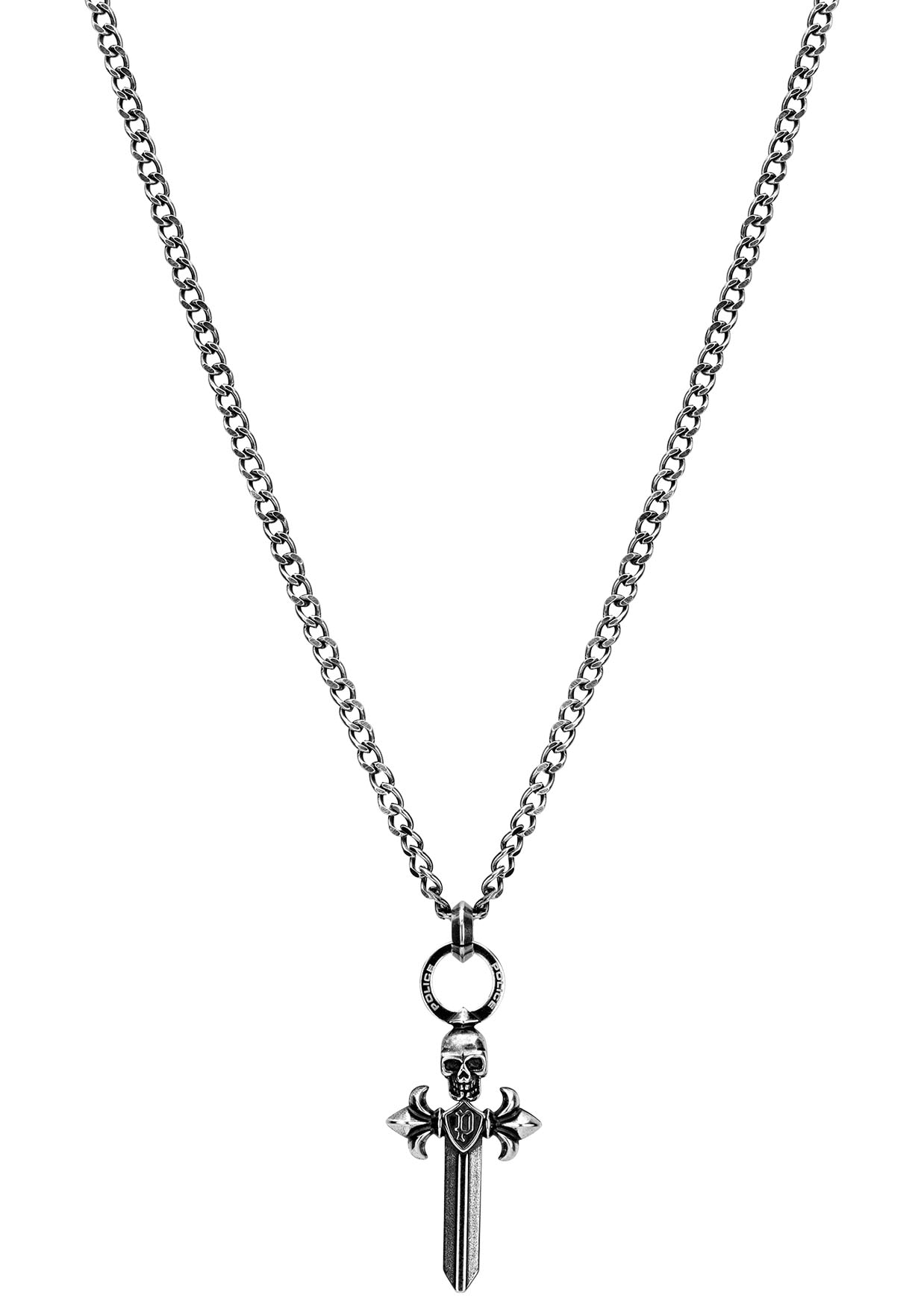 Police Edelstahlkette »Halskette Lilie PEJGN2112802« PEJGN2112801, Jelmoli-Versand Kreuz, | online kaufen Totenkopf Scull