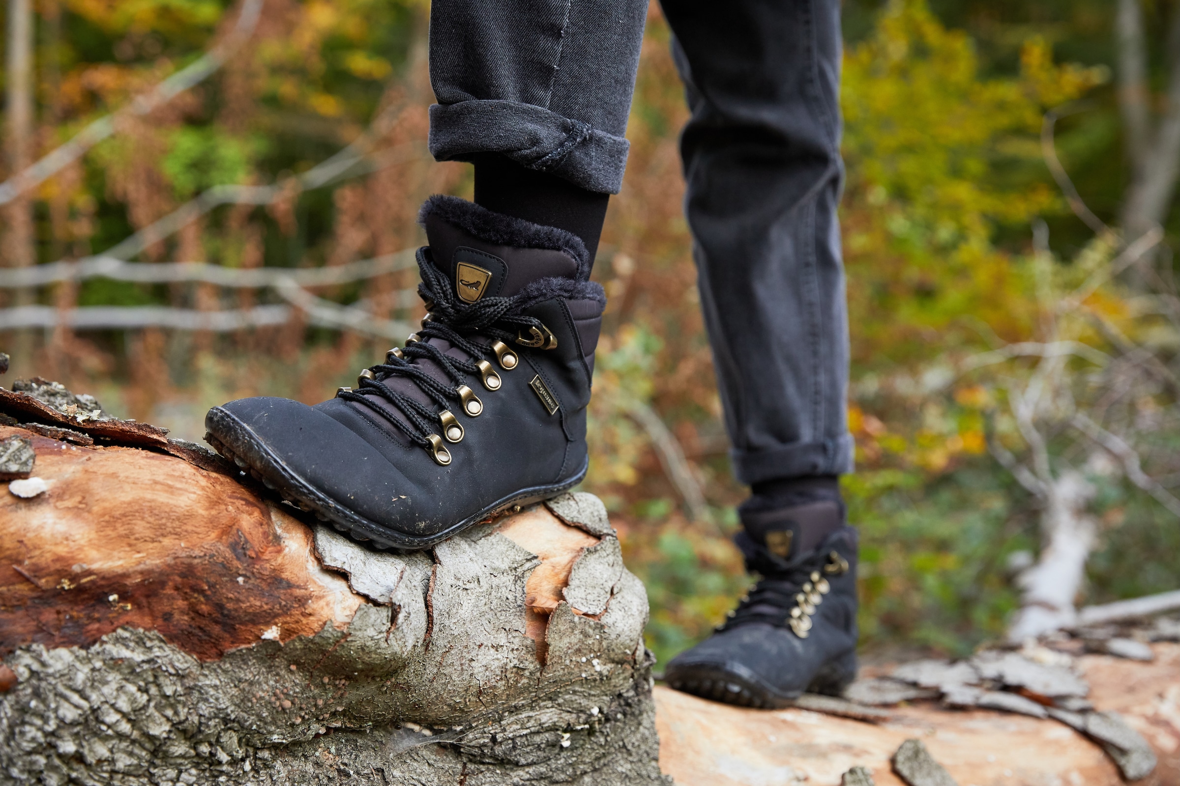 Leguano Barfussschuh »HUSKY«, Bequemschuh, Komfortschuh, Flats, Schnürboots, einzigartig flexibel
