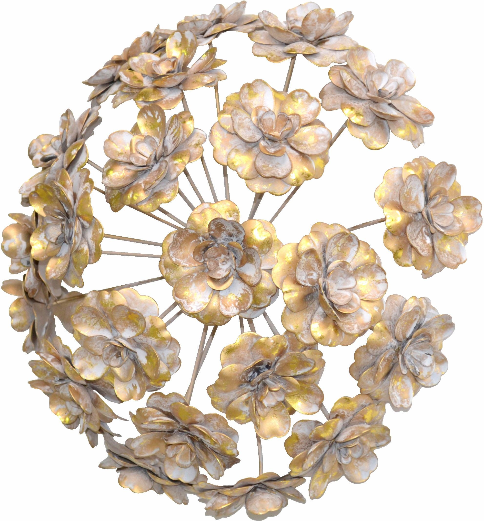 Wanddekoobjekt, aus Jelmoli-Online ❤ rund, AND Metall, Motiv Wanddekoration bestellen MORE HOFMANN Blumen LIVING Shop im