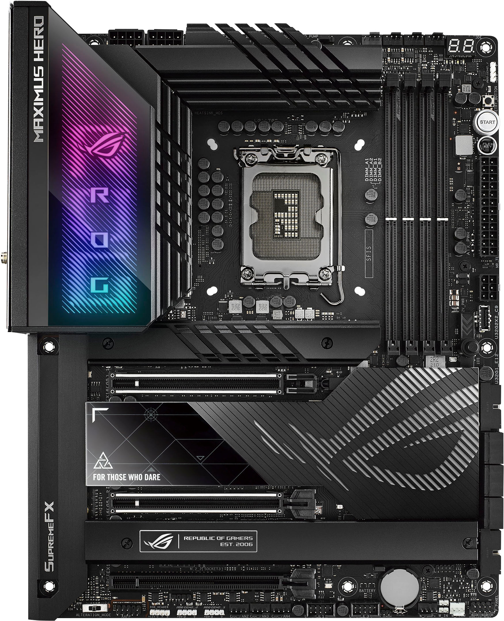 Asus Mainboard »ROG MAXIMUS Z790 HERO«, DDR5 Speicher, 5x M.2, PCIe 5.0, WiFi 6E, Thunderbolt 4
