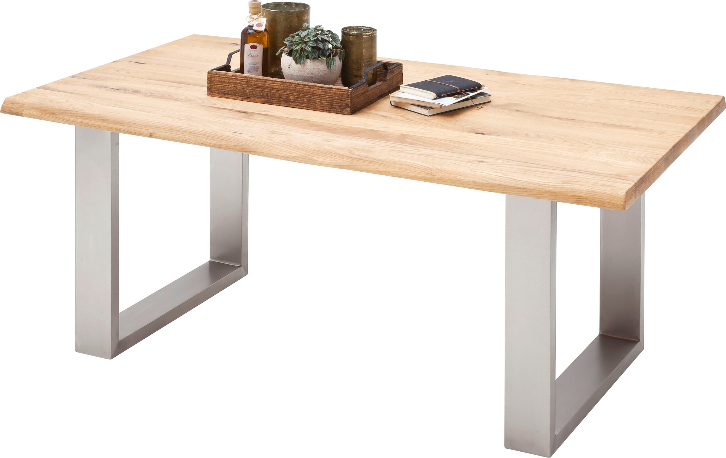 MCA furniture Esstisch »Greta«, Esstisch Massivholz mit Baumkante oder  grader Kante online kaufen | Jelmoli-Versand | Esstische
