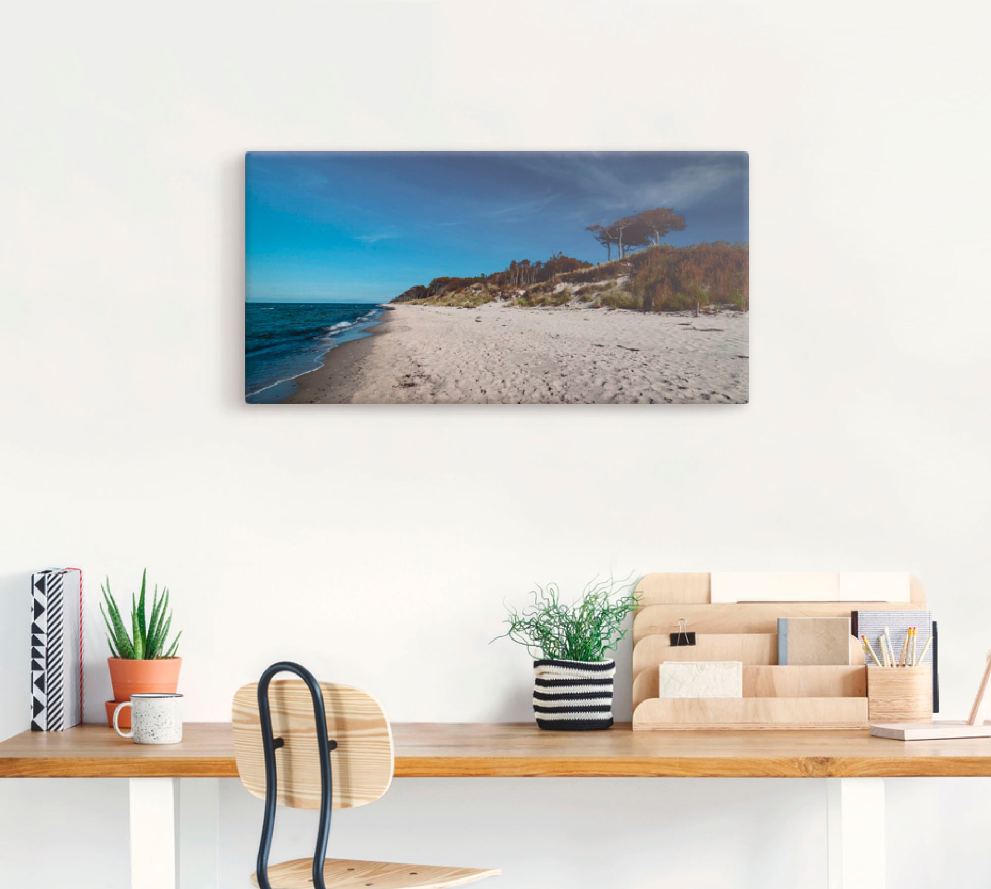 Artland Wandbild »Am Weststrand- Ostsee - Darss«, Strand, (1 St.), als Leinwandbild in verschied. Grössen