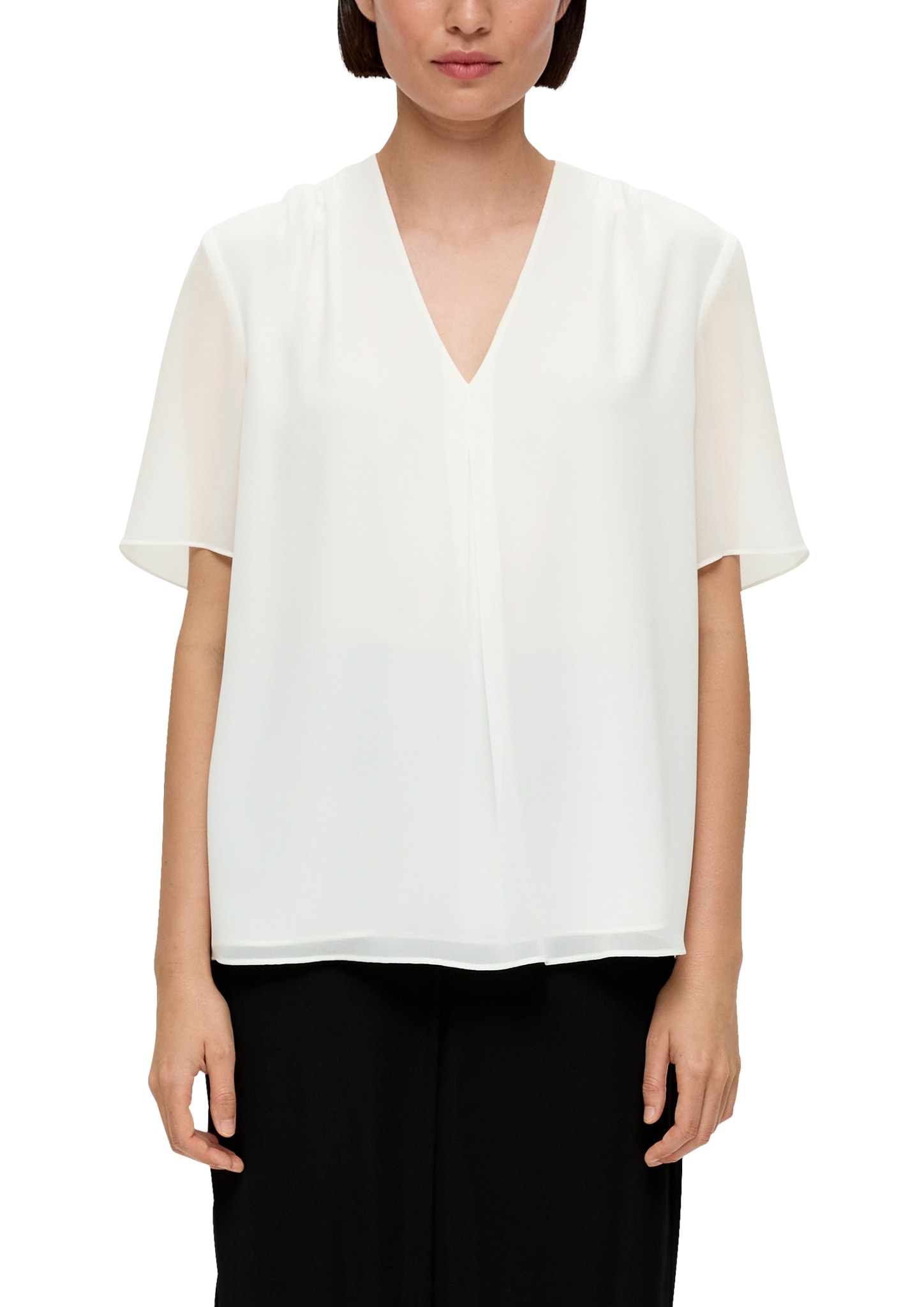 s.Oliver BLACK LABEL Shirtbluse, mit eingelegter Falte vorne acheter en  ligne | Jelmoli-Versand