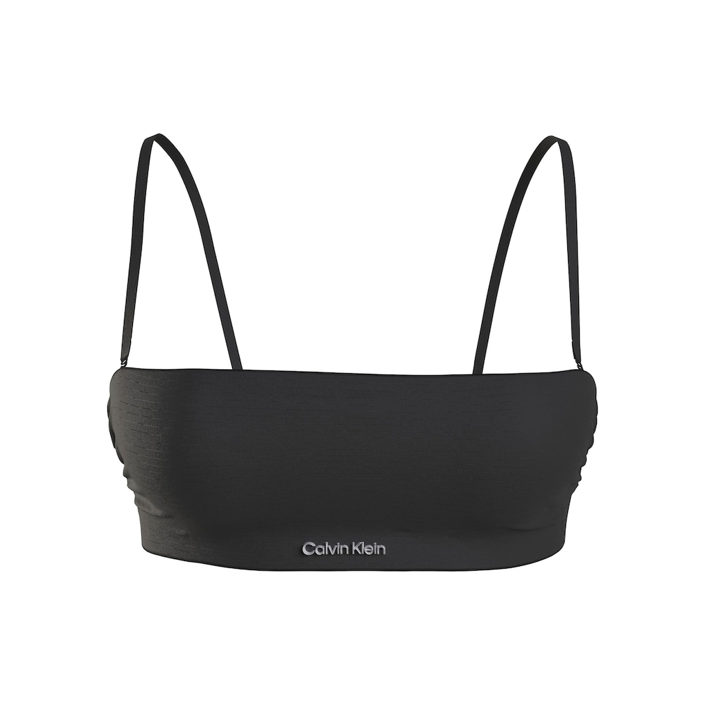 Calvin Klein Swimwear Bandeau-Bikini-Top »BANDEAU-RP«, mit Streifenstruktur