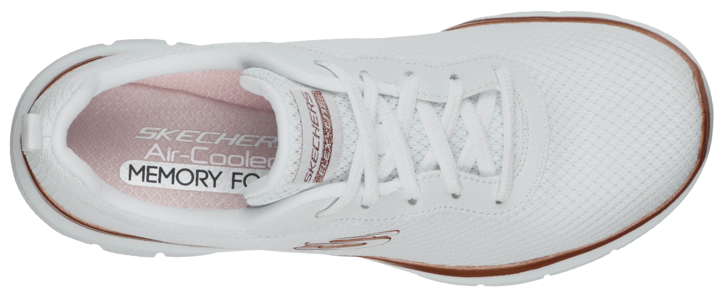 Skechers Sneaker »FLEX APPEAL 4.0 BRILLINAT VIEW«, Freizeitschuh, Halbschuh, Schnürschuh mit Air Cooled Memory Foam