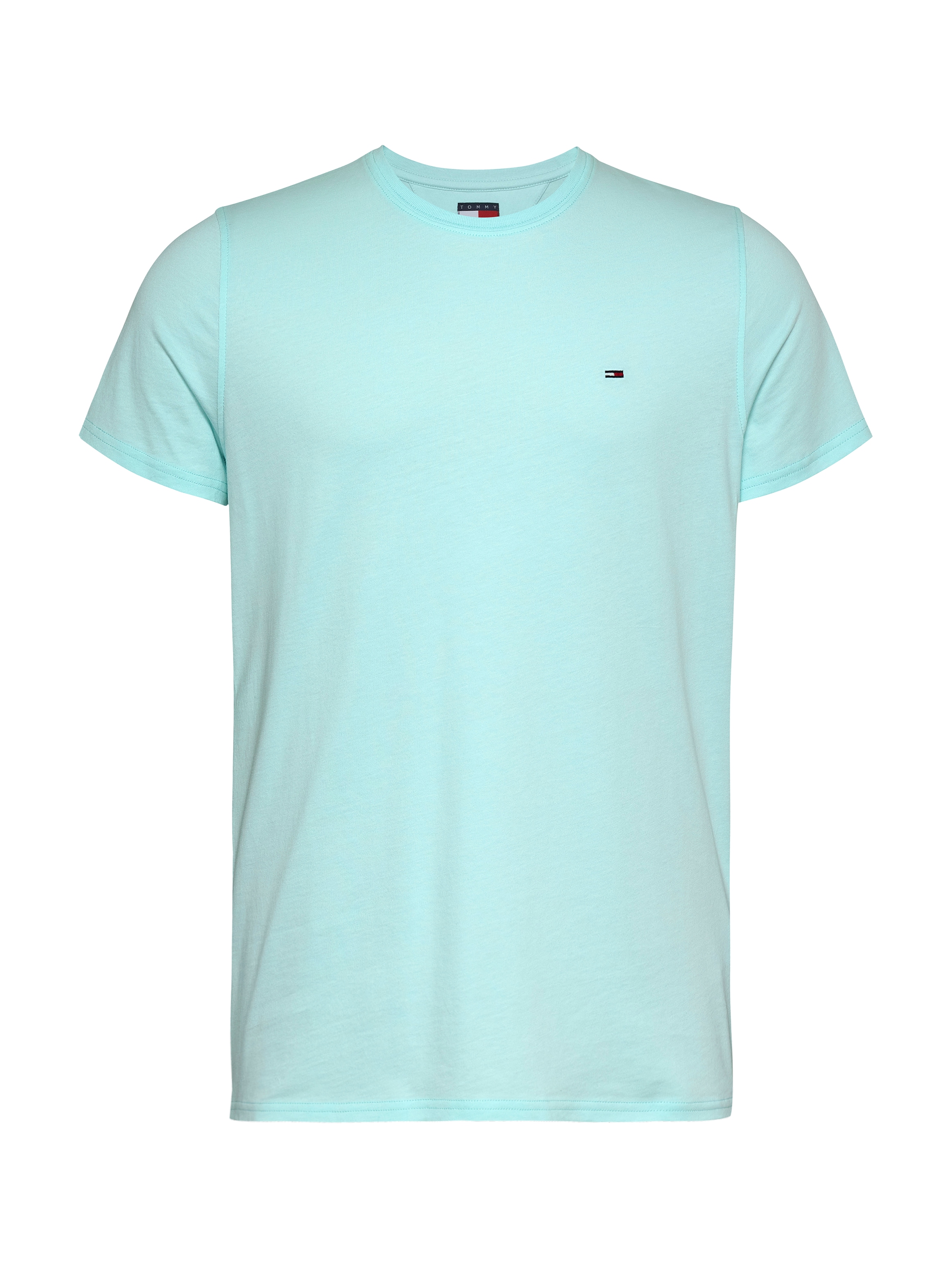 Tommy Jeans T-Shirt »TJM ESSENTIAL SOLID TEE«, mit Rundhalsausschnitt und dezenter Logo-Flag