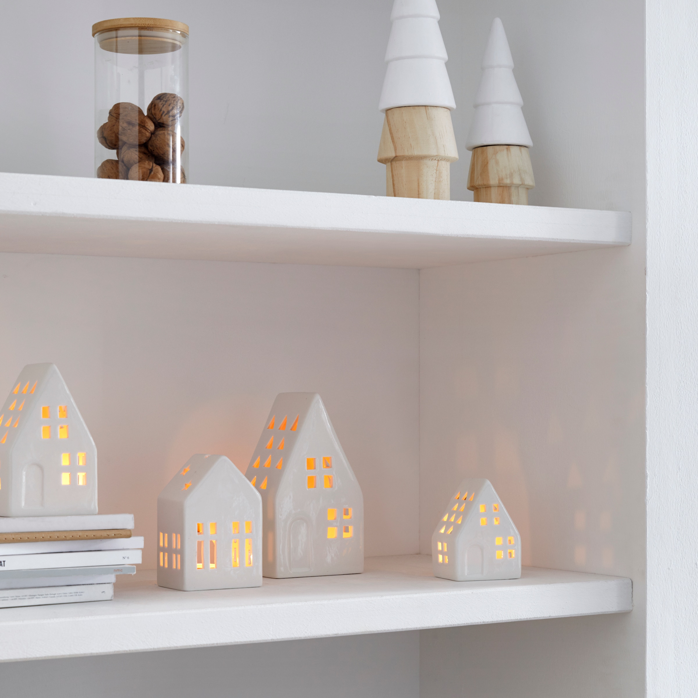 andas LED Dekoobjekt »Sölva«, aus Keramik, mit LED-Teelicht, Höhe 13,5 cm +  16 cm online shoppen | Jelmoli-Versand