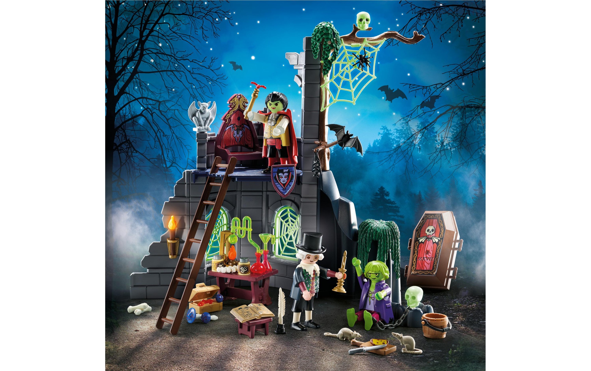 Playmobil® Spielbausteine »Gespenstische Ruine 71651«, (88 St.)