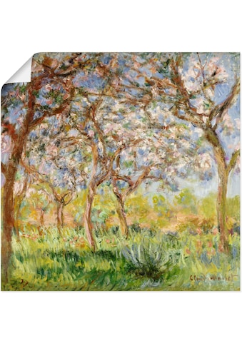 Wandbild »Frühling in Giverny.«, Wiesen & Bäume, (1 St.)