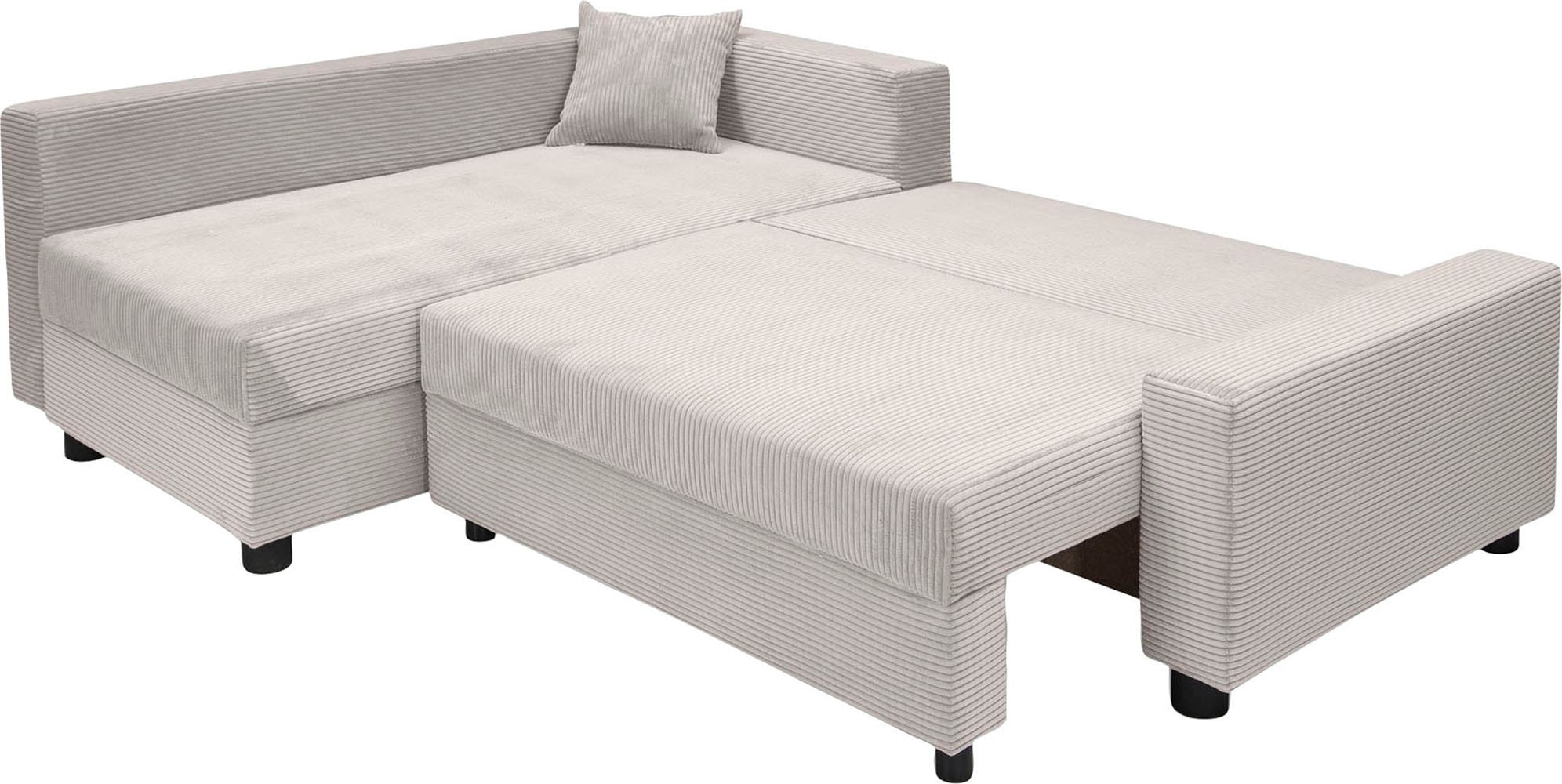 COLLECTION AB Ecksofa »30 Jahre Jubiläums-Modell Parma L-Form«, mit Schlaffunktion und Bettkasten, inklusive Kissen, Bonellfederkern