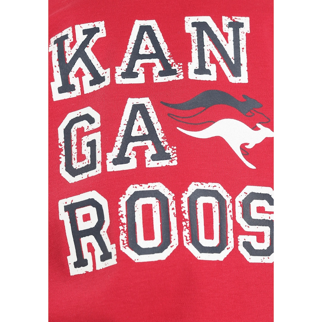 KangaROOS Sweatshirt »Kleine Mädchen«, mit Glitter und Rüschen an den Ärmeln