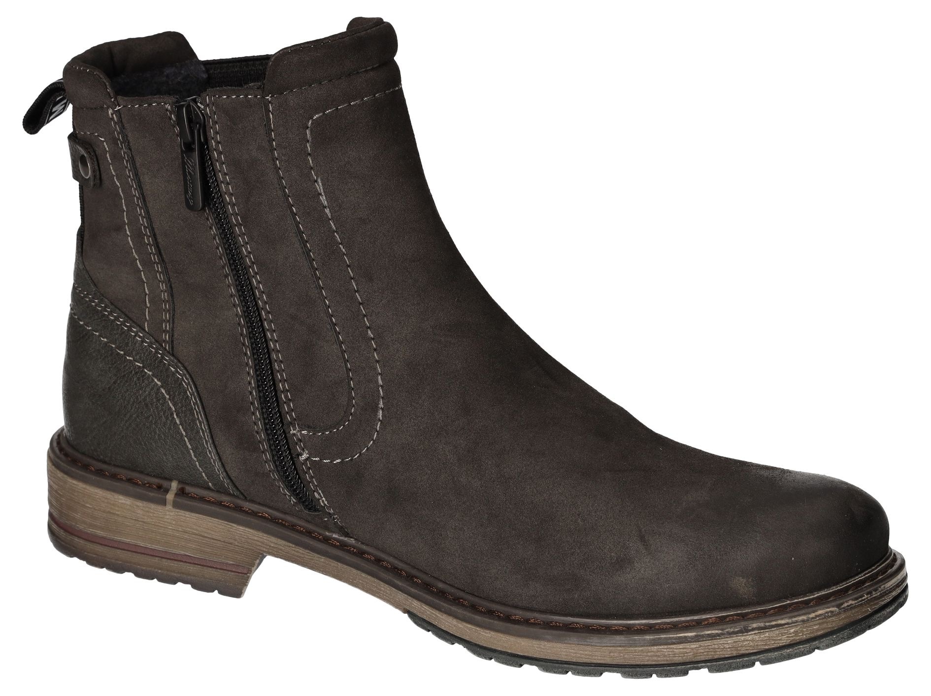 Mustang Shoes Chelseaboots, Schlupfboots, Stiefelette, Blockabsatz, seitlicher Stretcheinsatz