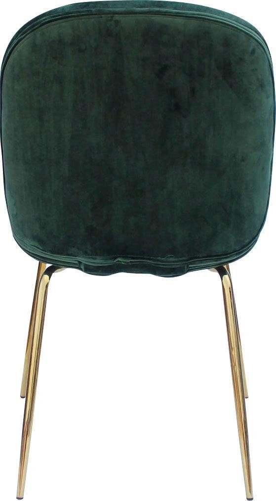 Kayoom Stuhl »Charlize 110 2er-Set, TOPSELLER! Esszimmerstühle,moderne Optik«, (Set), 2 St., Samtstoff, samtweicher Bezug, bequem, zeitlos, moderne Optik
