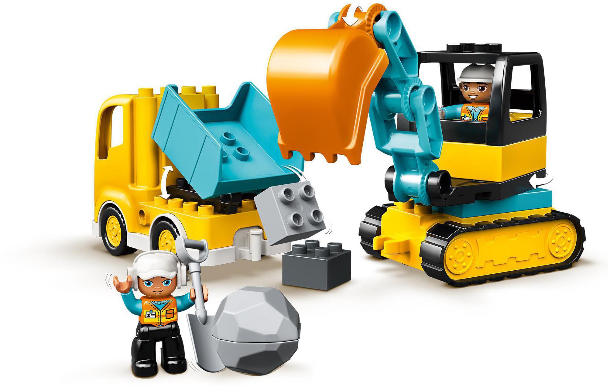 ✵ LEGO® Konstruktionsspielsteine »Bagger St.) Laster (10931), ordern LEGO® und online (20 DUPLO® | Town«, Jelmoli-Versand