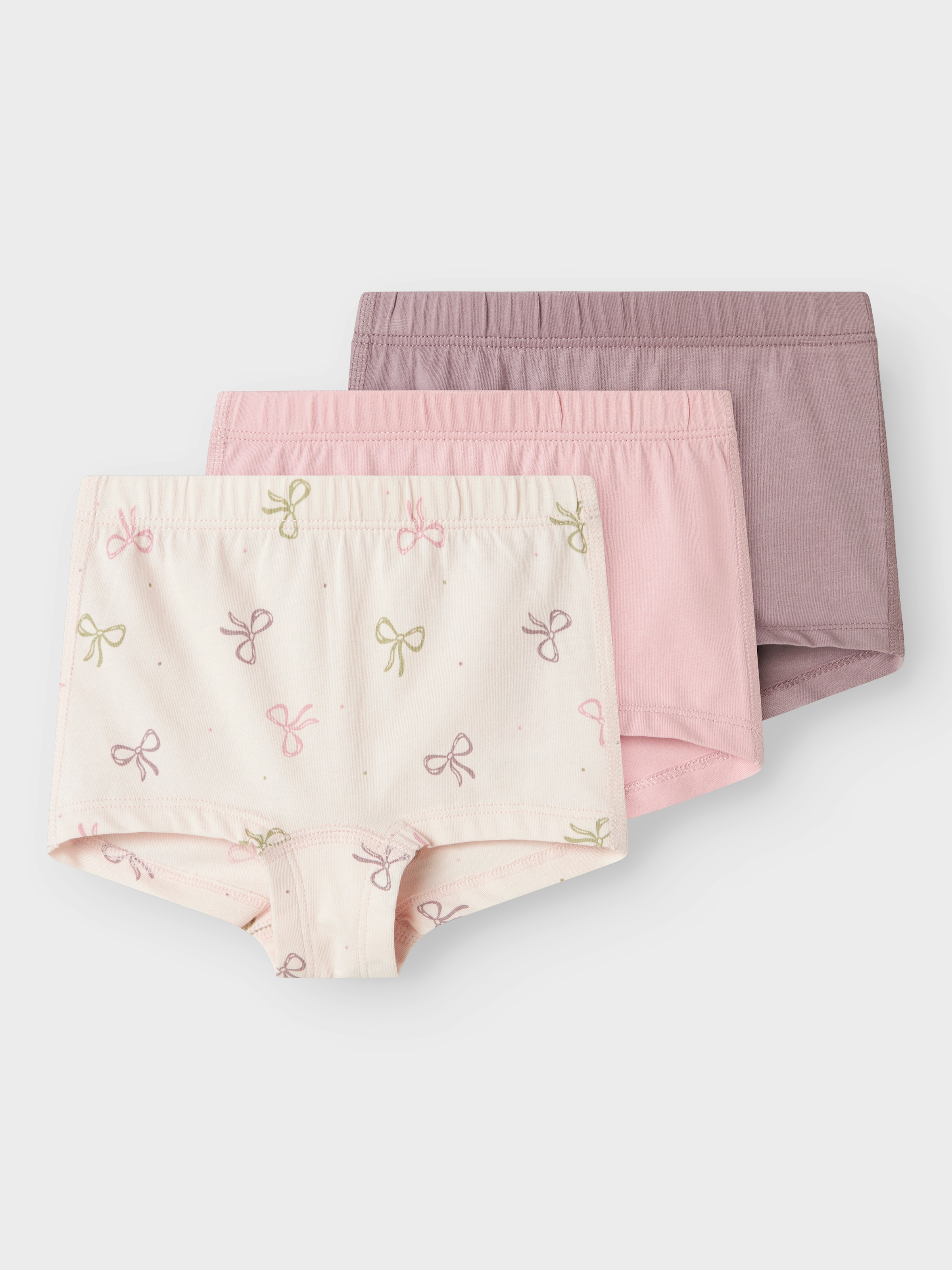 Name It Boxershorts »NMFTIGHTS 3P BARELY PINK BOW NOOS« Packung, 3 Stk.