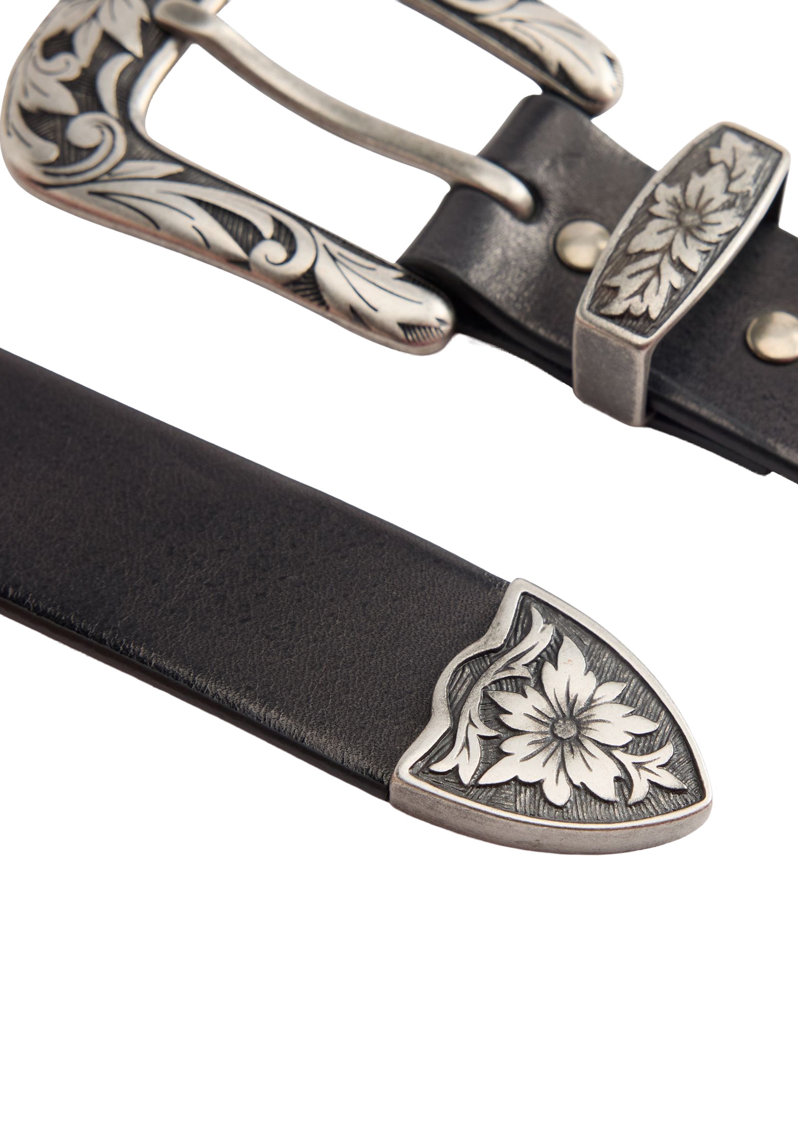 Levi's® Ledergürtel »GO WEST BELT«, mit Blumenrelief