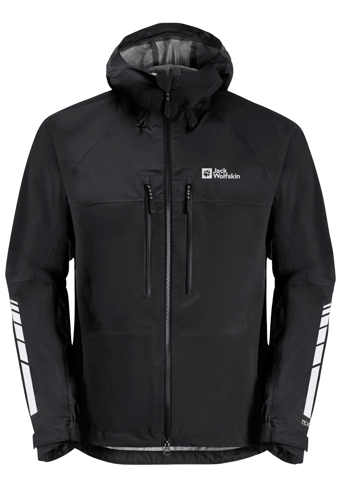 Jack Wolfskin Fahrradjacke »MOROBBIA 3L JKT M«, mit Kapuze