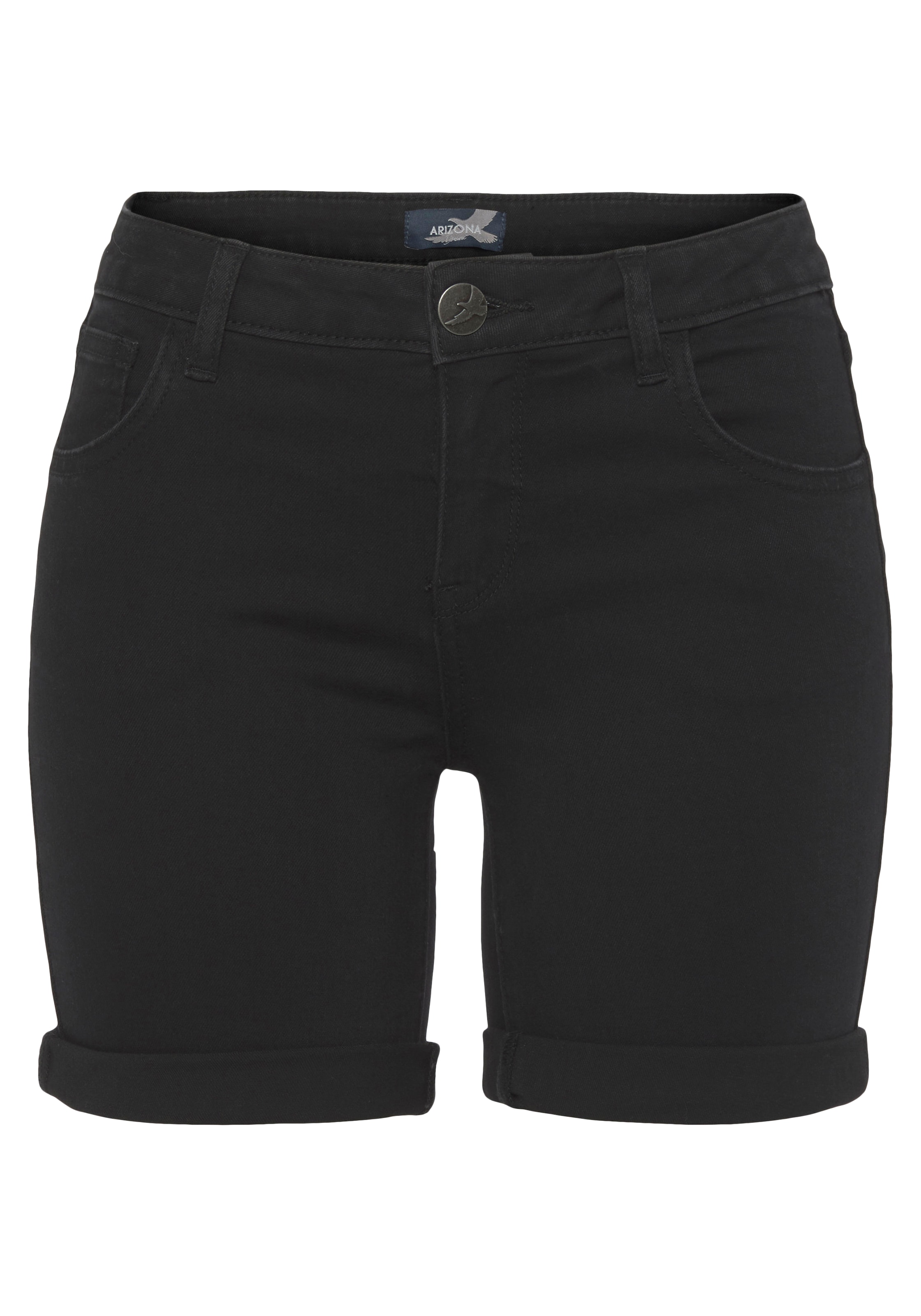 Arizona Jeansshorts »Ultra-Stretch«, extra eng geschnitten, krempelbare Beinabschlüsse