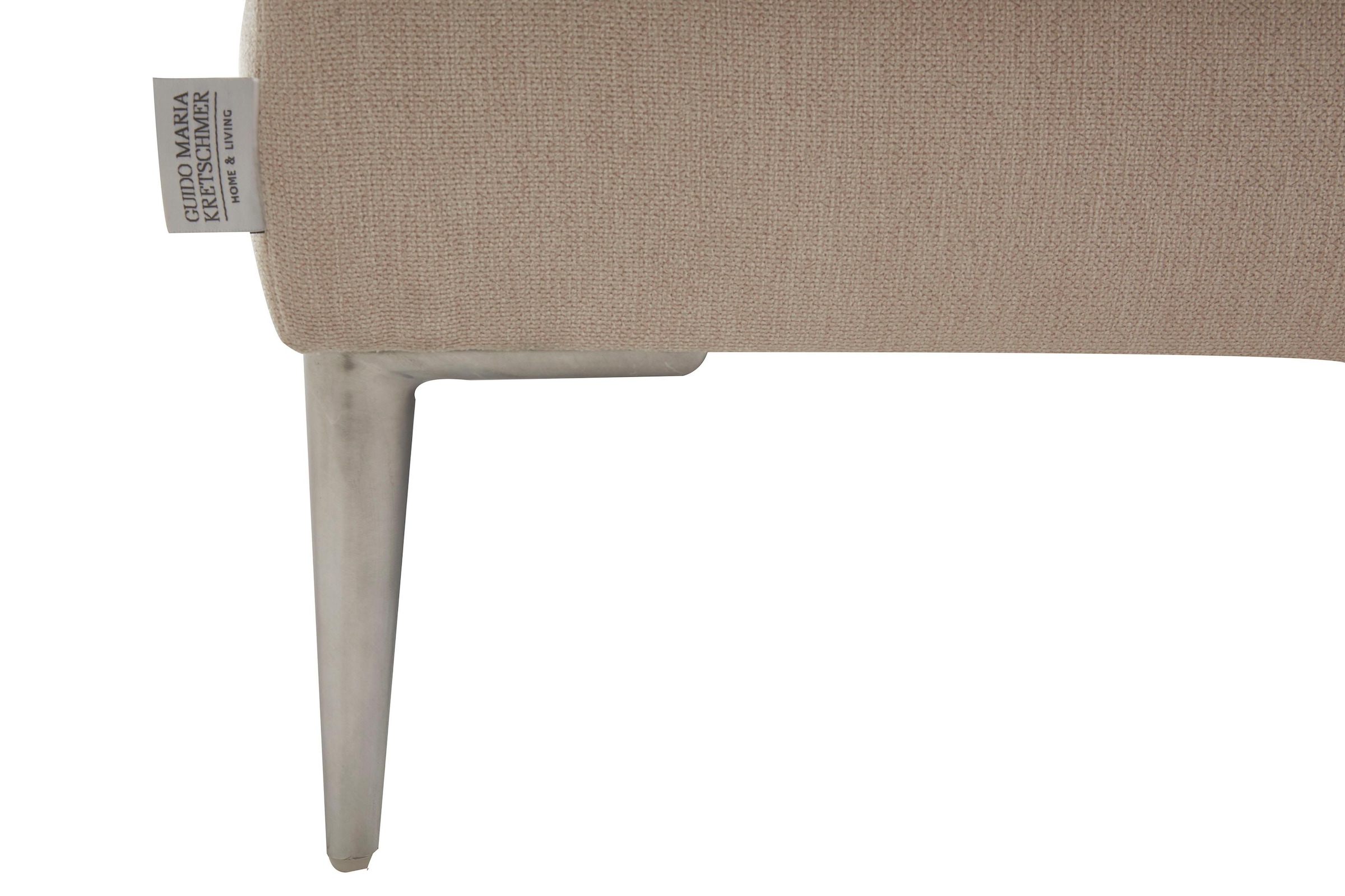Guido Maria Kretschmer Home&Living Hocker »Lille, elegant und bequem durch Komfortsitzhöhe 46cm, hoher Fuss«