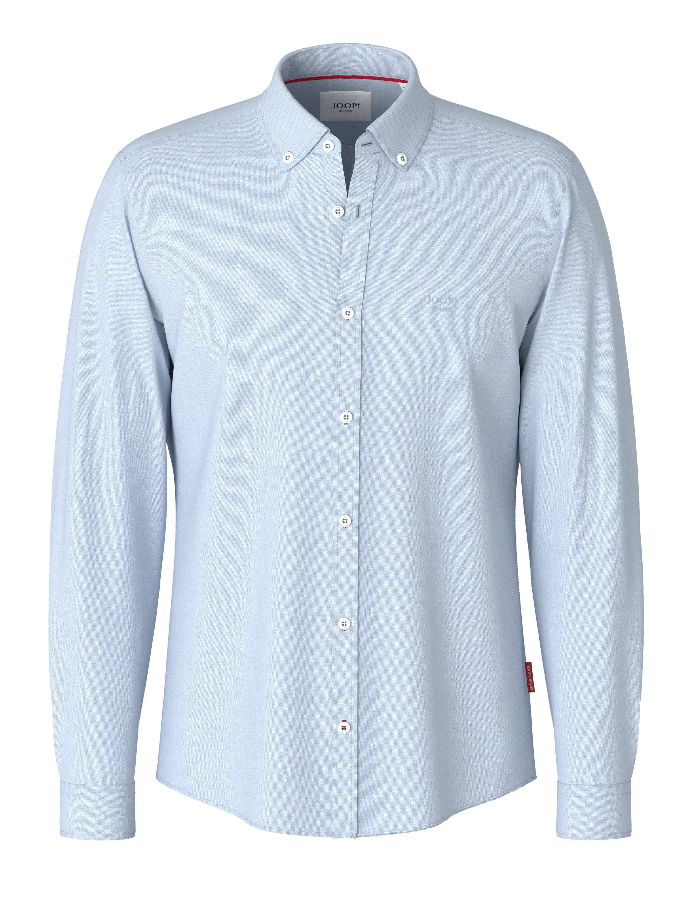 Joop Jeans Langarmhemd »Haven3-W«, Mit Ton-in Ton Markenlogoprint auf der Brust