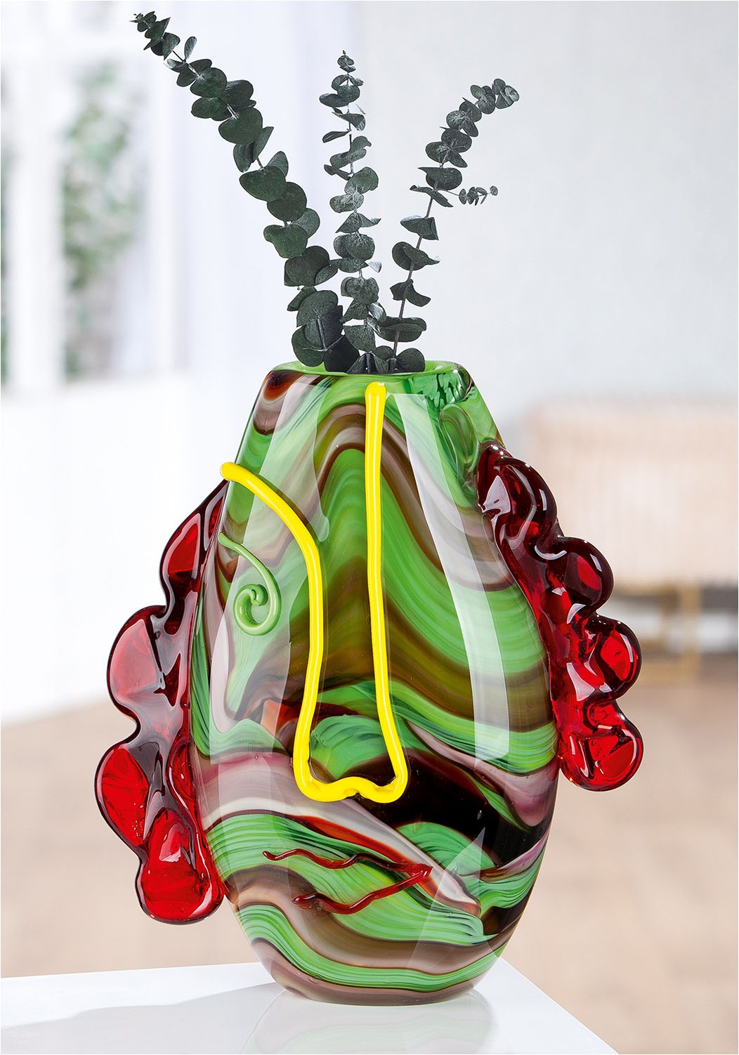 GILDE Tischvase "Gesichtsvase Conturo"