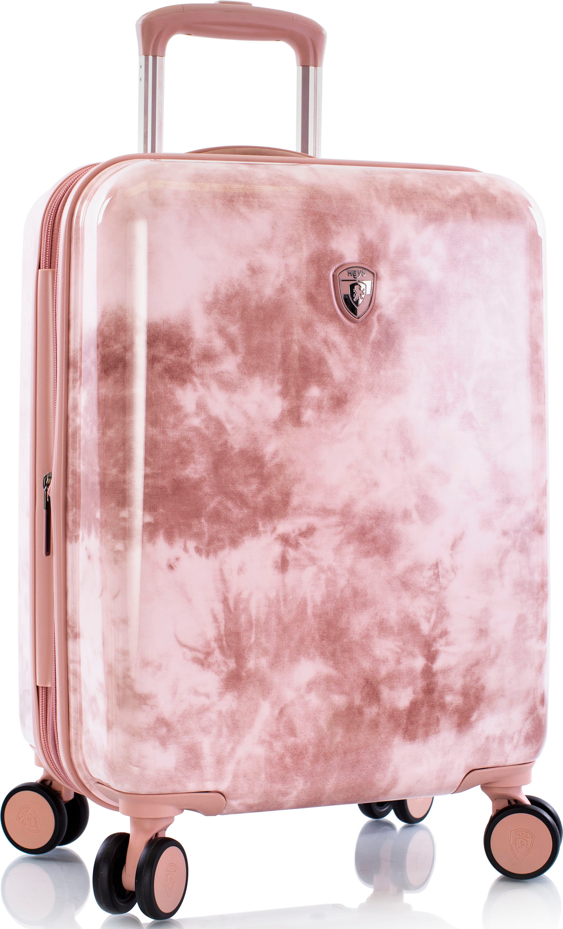 Heys Hartschalen-Trolley »Tie-Dye pink, 53 cm«, 4 Rollen, Hartschalen-Koffer Handgepäck-Koffer TSA Schloss Volumenerweiterung