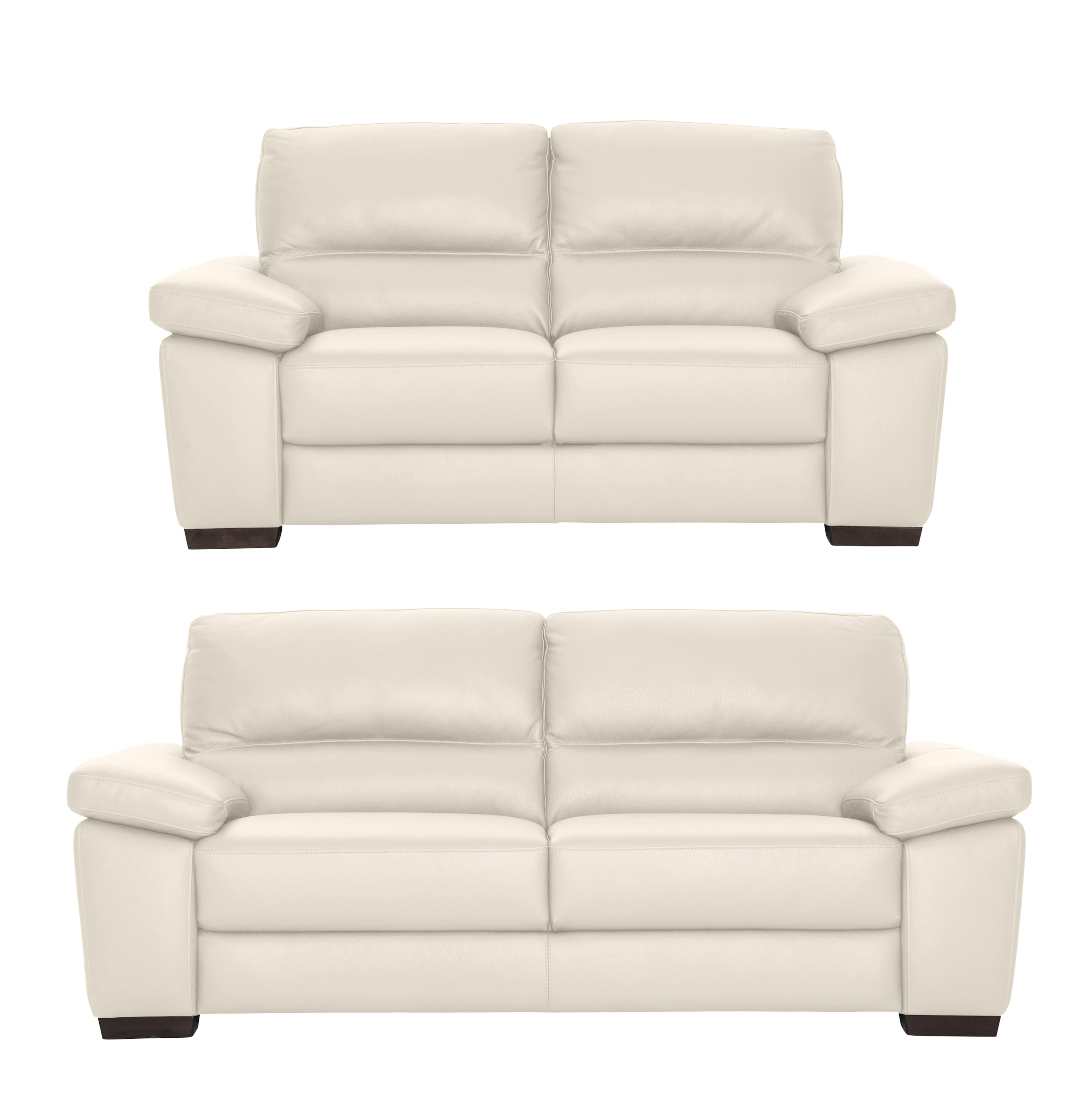 Calia Italia, CALIA ITALIA Polstergarnitur »Gaia, hochwertige Garnitur aus 2-Sitzer und 3-Sitzer, edles Design« Set, 2 Stk. tlg. Ledergarnitur, in 