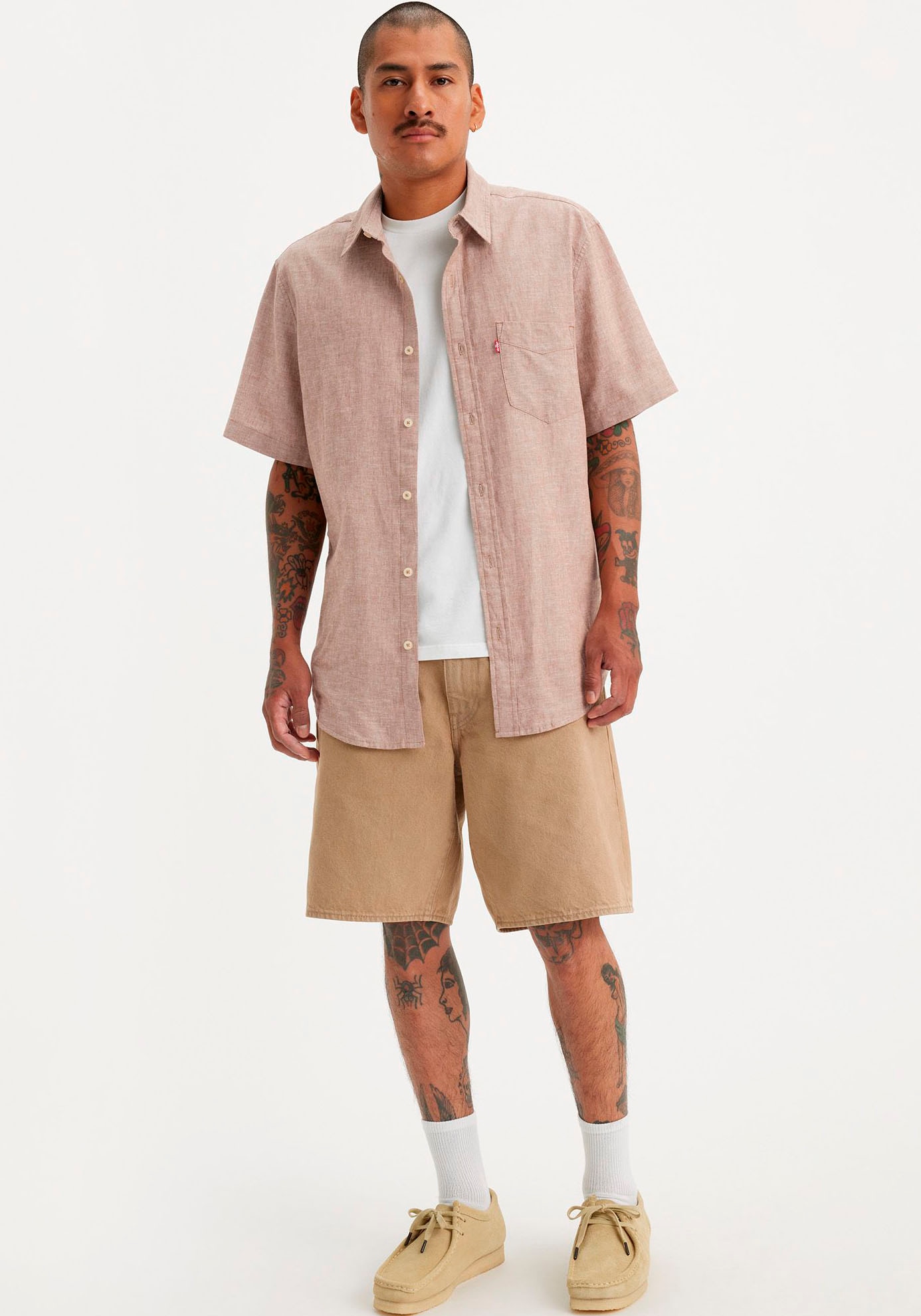 Levi's® Jeansshorts »468 STAY LOOSE SHORTS BROWNS«