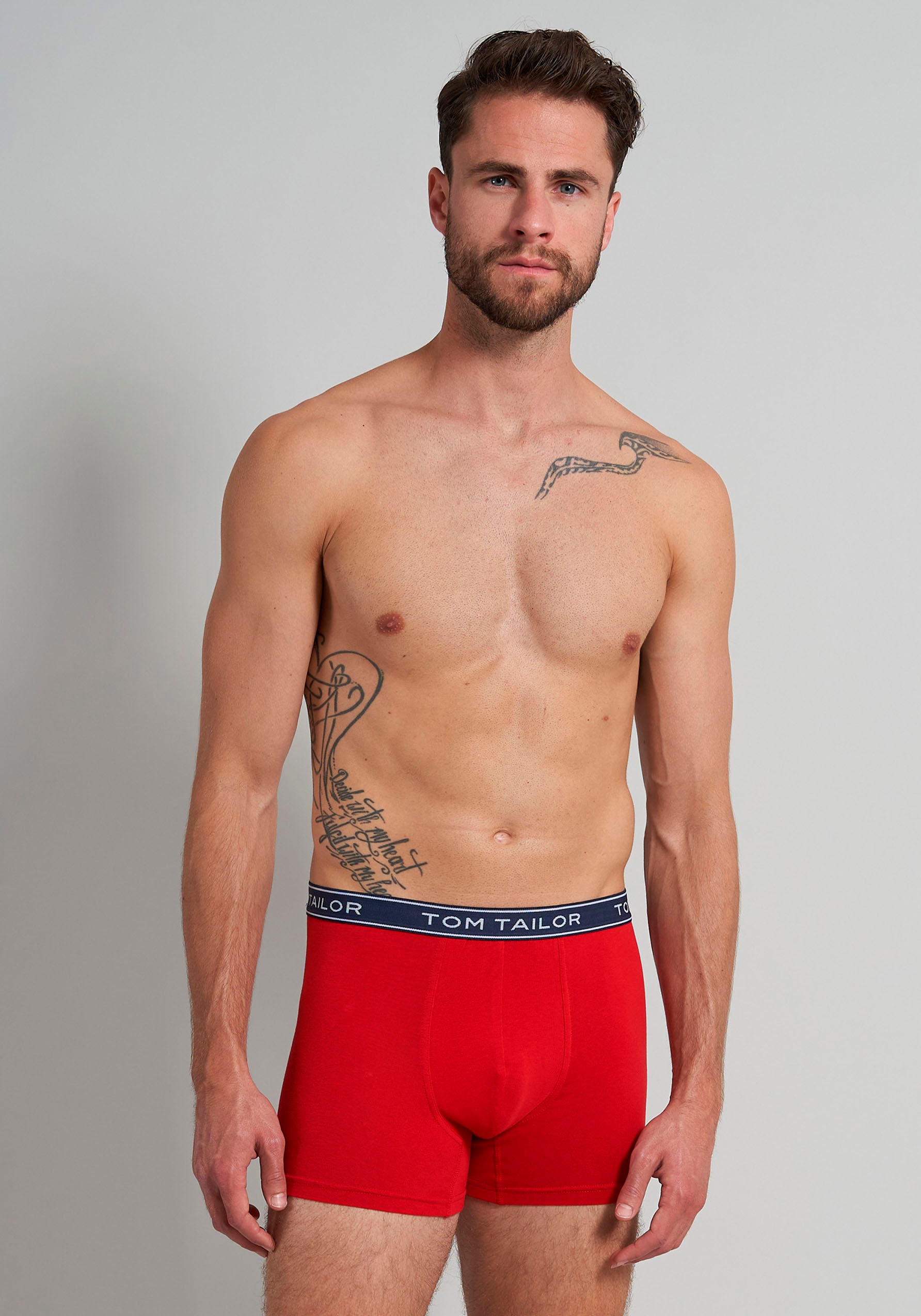 TOM TAILOR Boxershorts »Buffer«, (3er Pack), mit perfekter Passform für jeden Tag