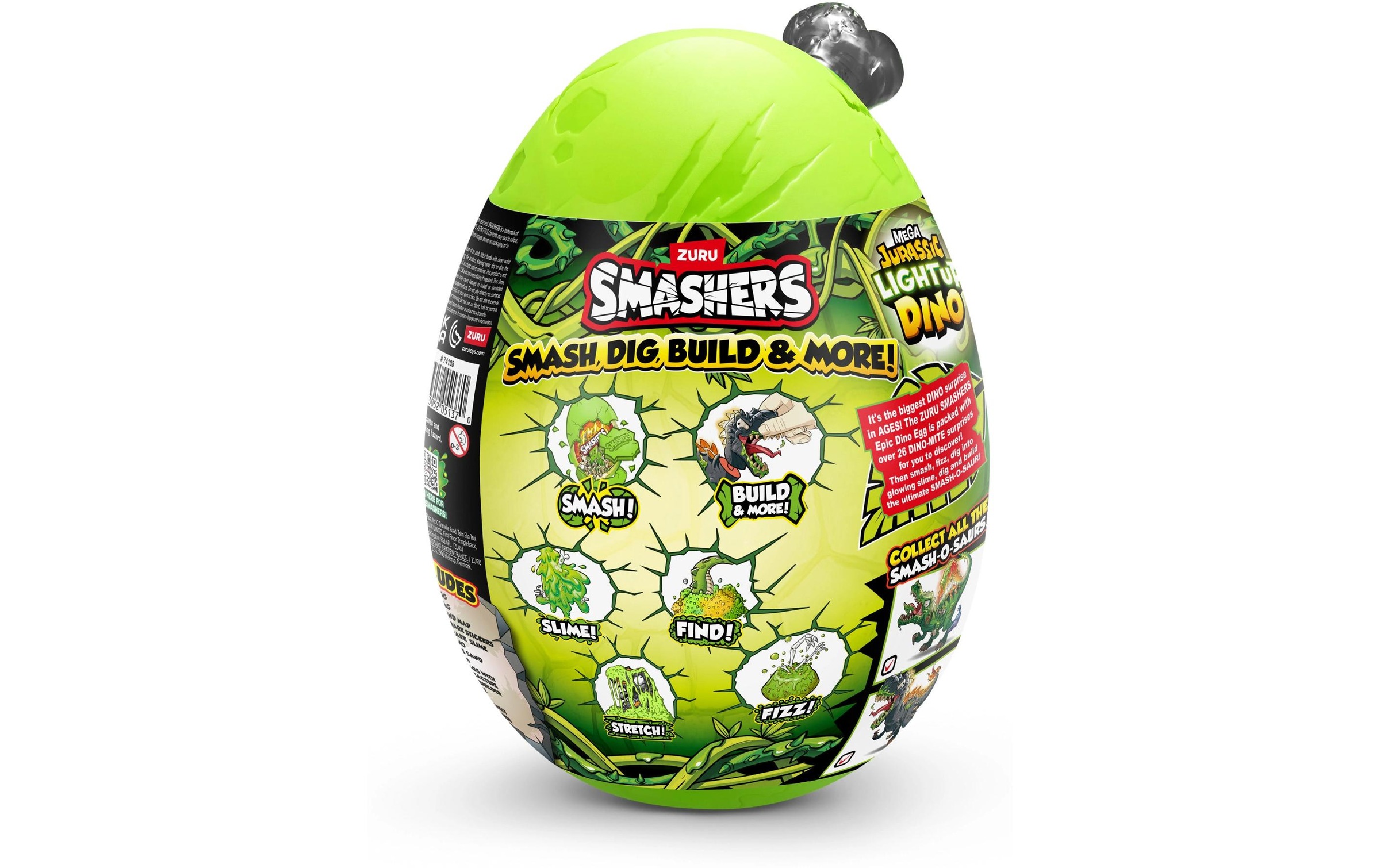 ZURU Spielfigur »Smashers Mega Jurassic Light up Dino assortiert«