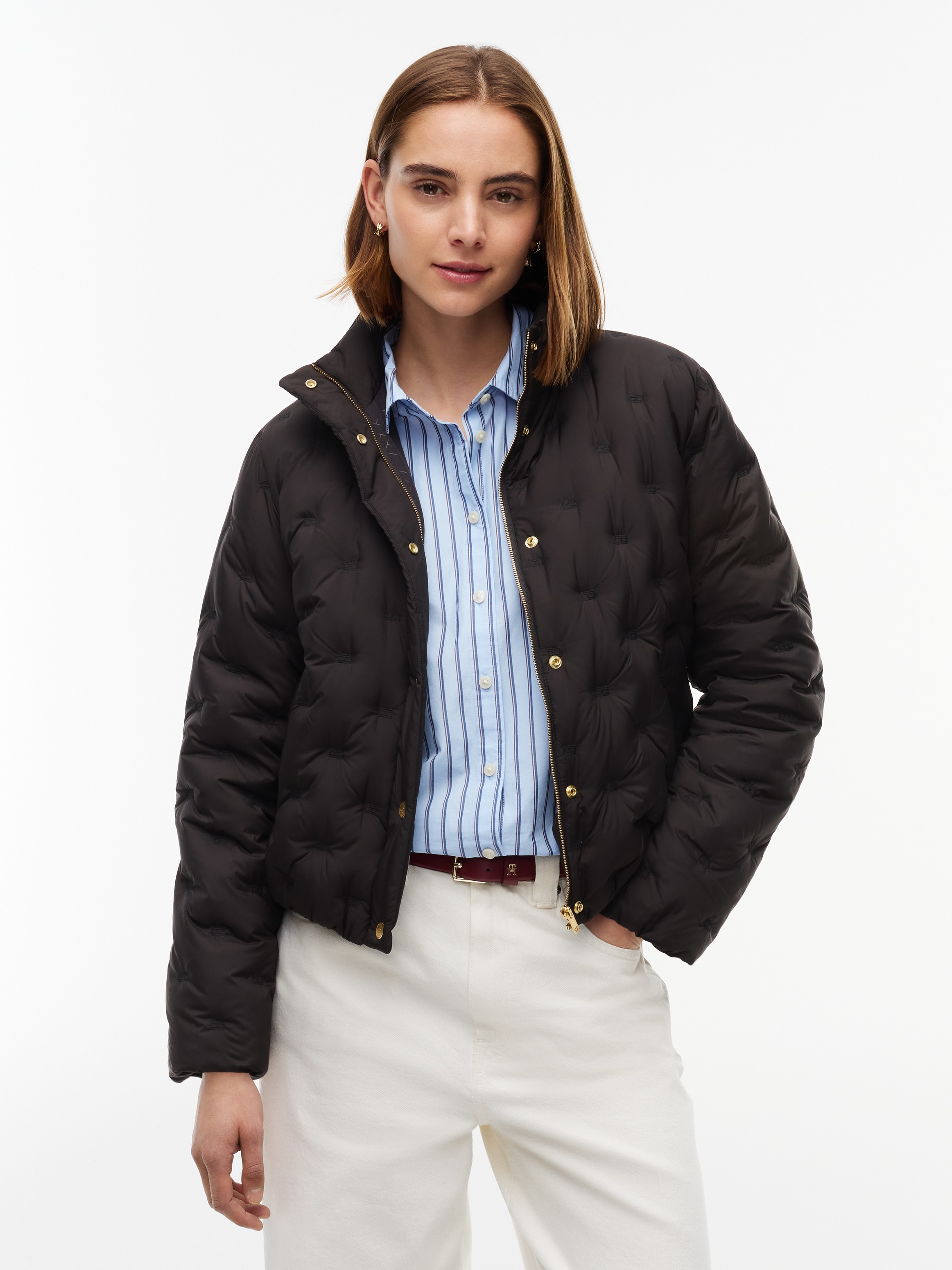 Tommy Hilfiger Steppjacke "LW DOWN FLAG QUILT JACKET" Kunstfaser