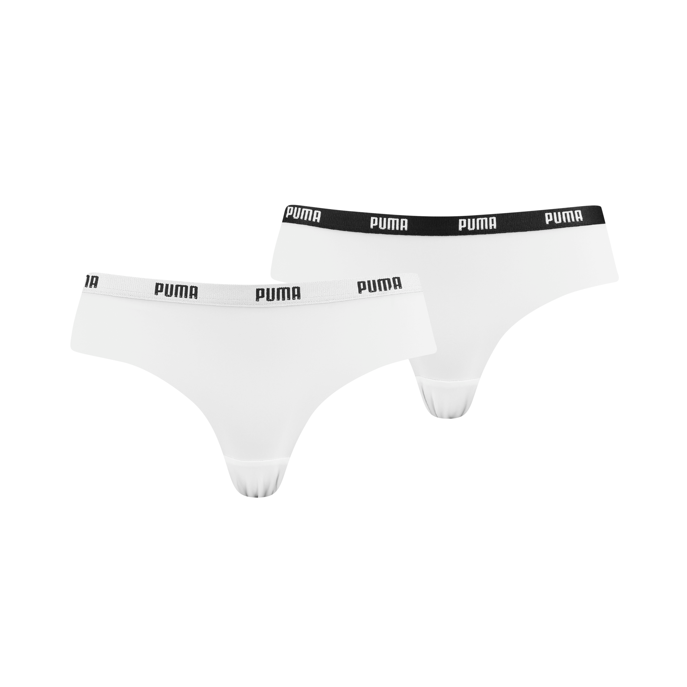PUMA Brasilslip »PUMA WOMEN MICROFIBER BRAZILIAN 2P HANG« 2er Pack, Mit elastischem Soft-Touch-Logobund