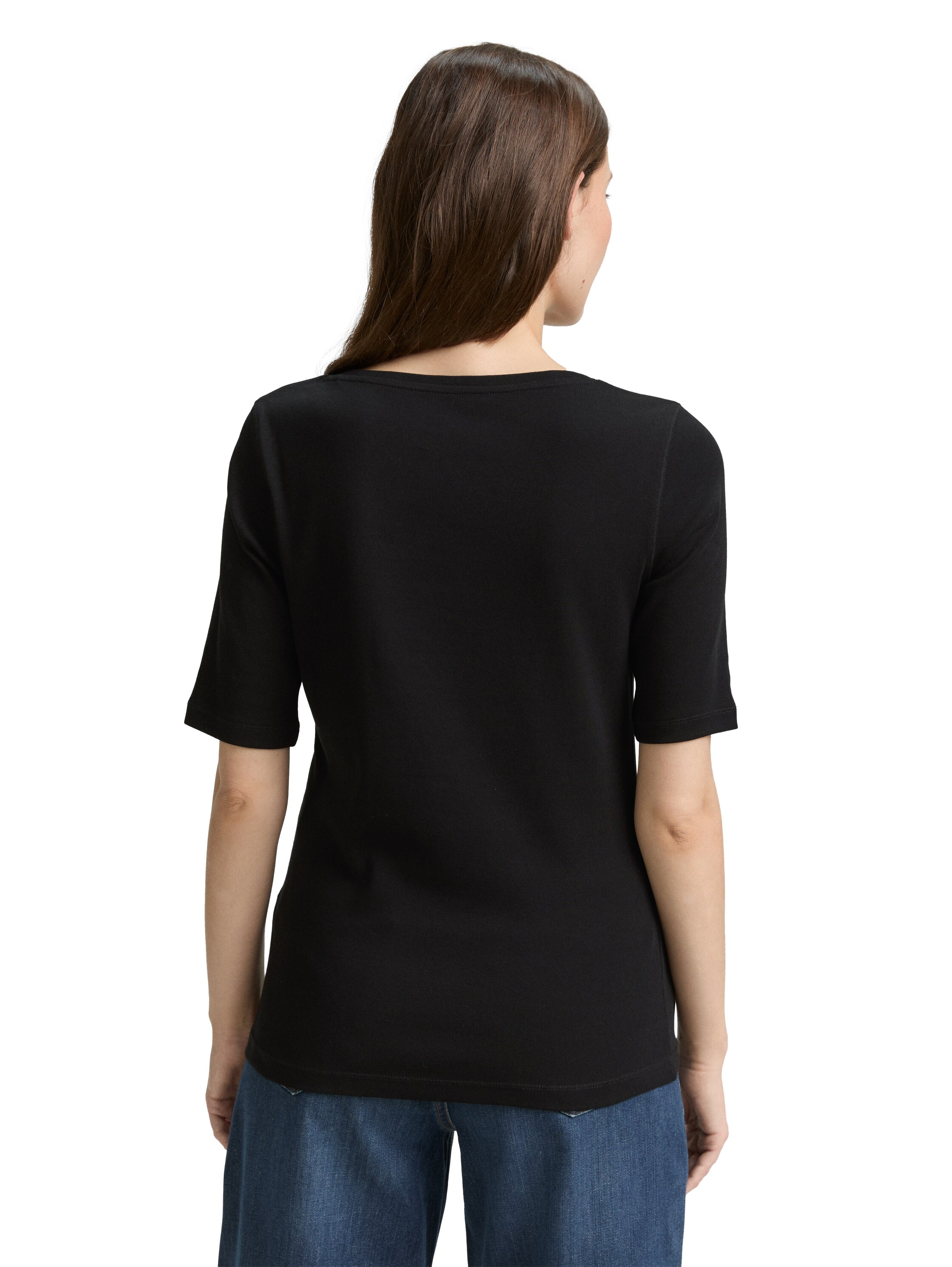 TOM TAILOR T-Shirt, mit grossem Rundhalsausschnitt