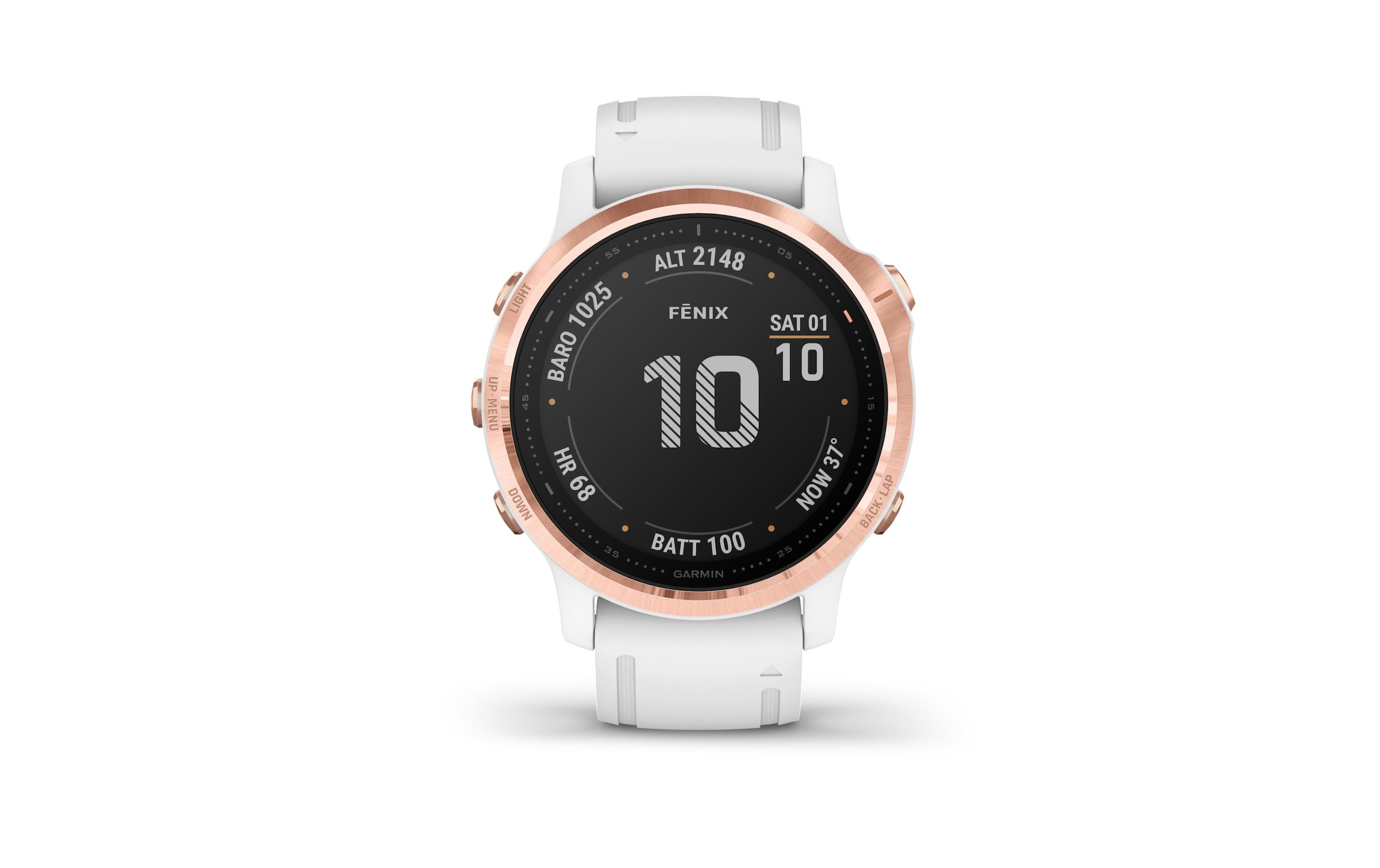 Garmin Smartwatch »fenix 6S Pro Rosegoldfarben/Weiss«,)