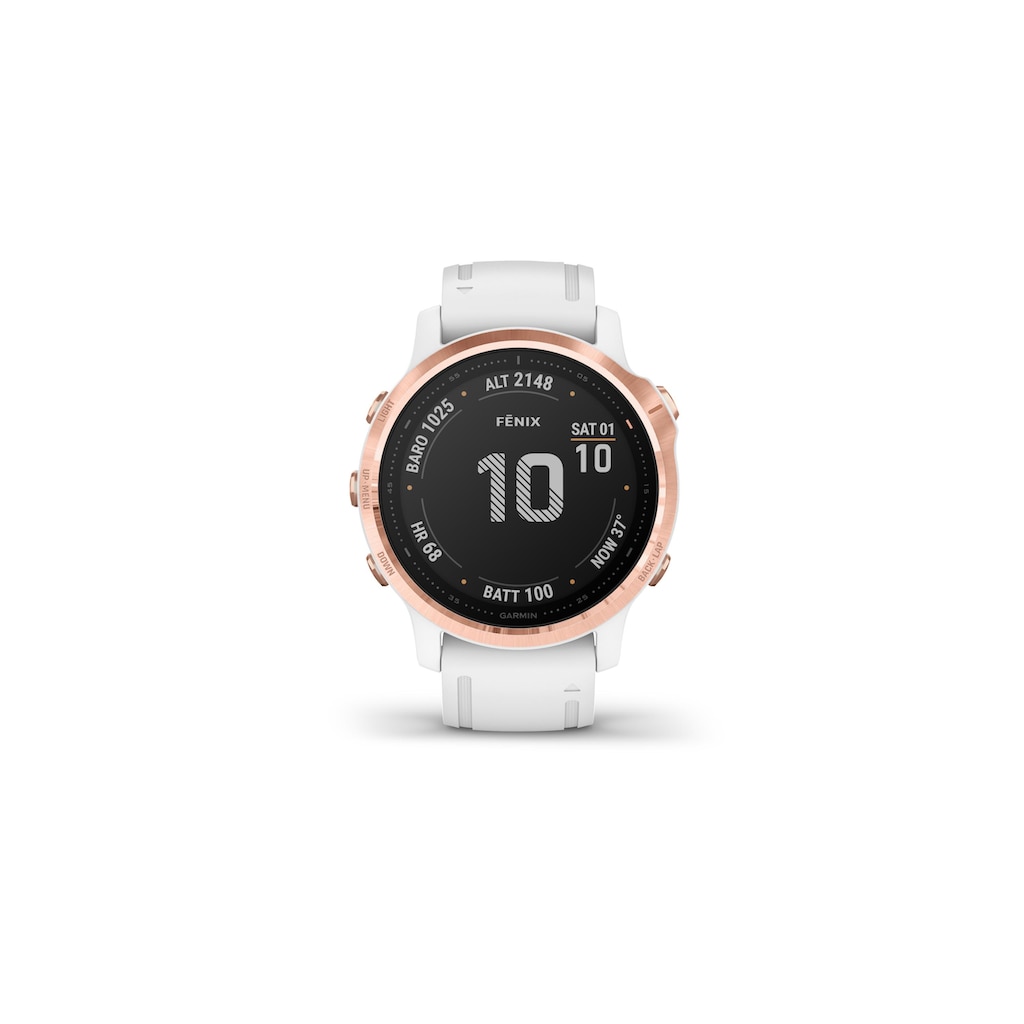 Garmin Smartwatch »fenix 6S Pro Rosegoldfarben/Weiss«