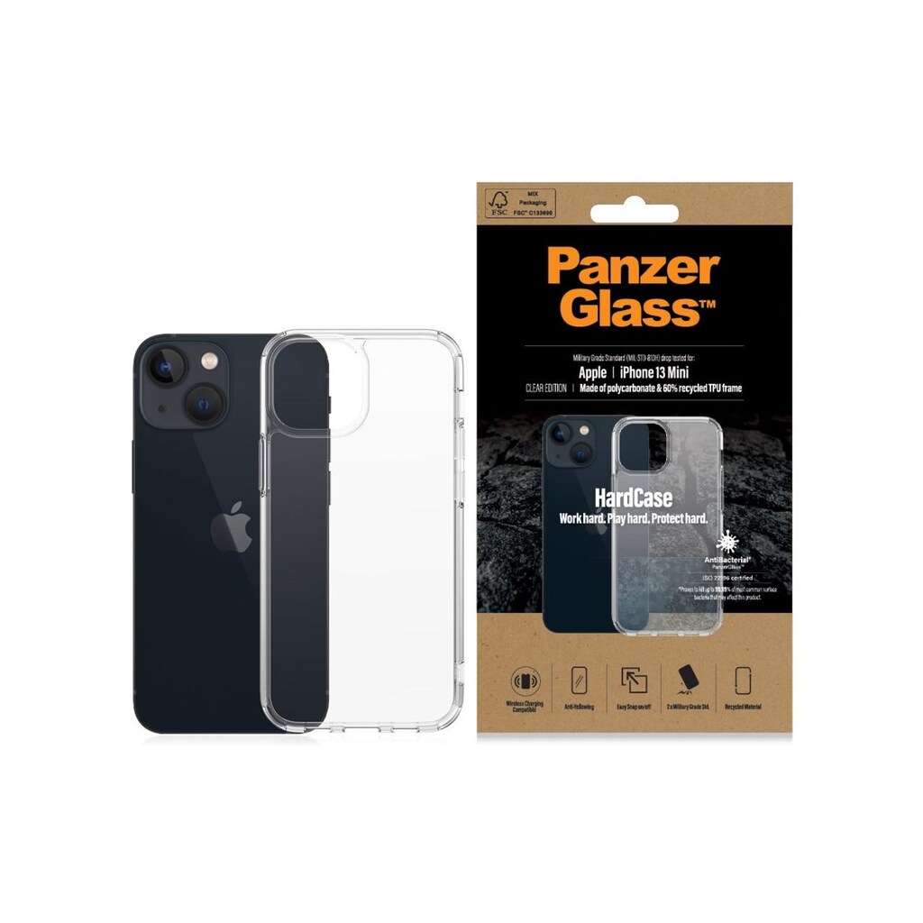 PanzerGlass Displayschutzglas »Back Cover HardCase«, für iPhone 13 mini