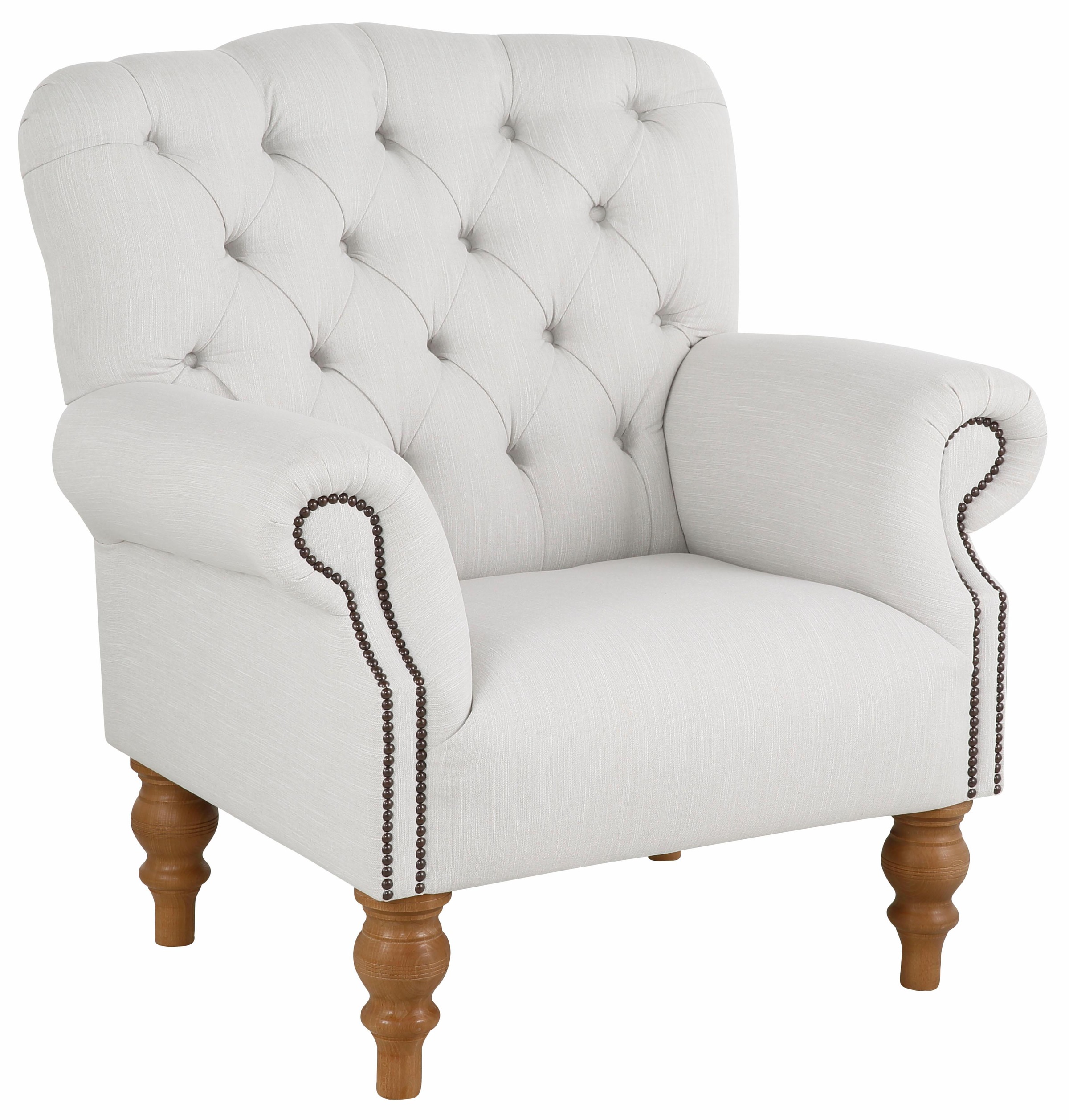 Home affaire Sessel "Lord" mit echter Chesterfield-Knopfheftung und Ziernägeln
