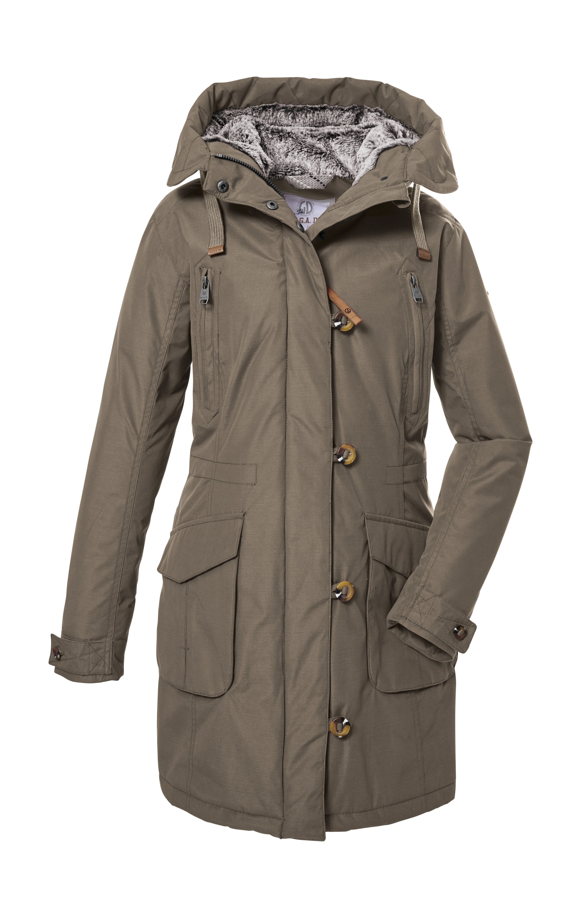 G.I.G.A. DX by killtec Parka »GW 44 WMN PRK« wasserabweisend, winddicht, verstellbare Kapuze, Fleece-Futter