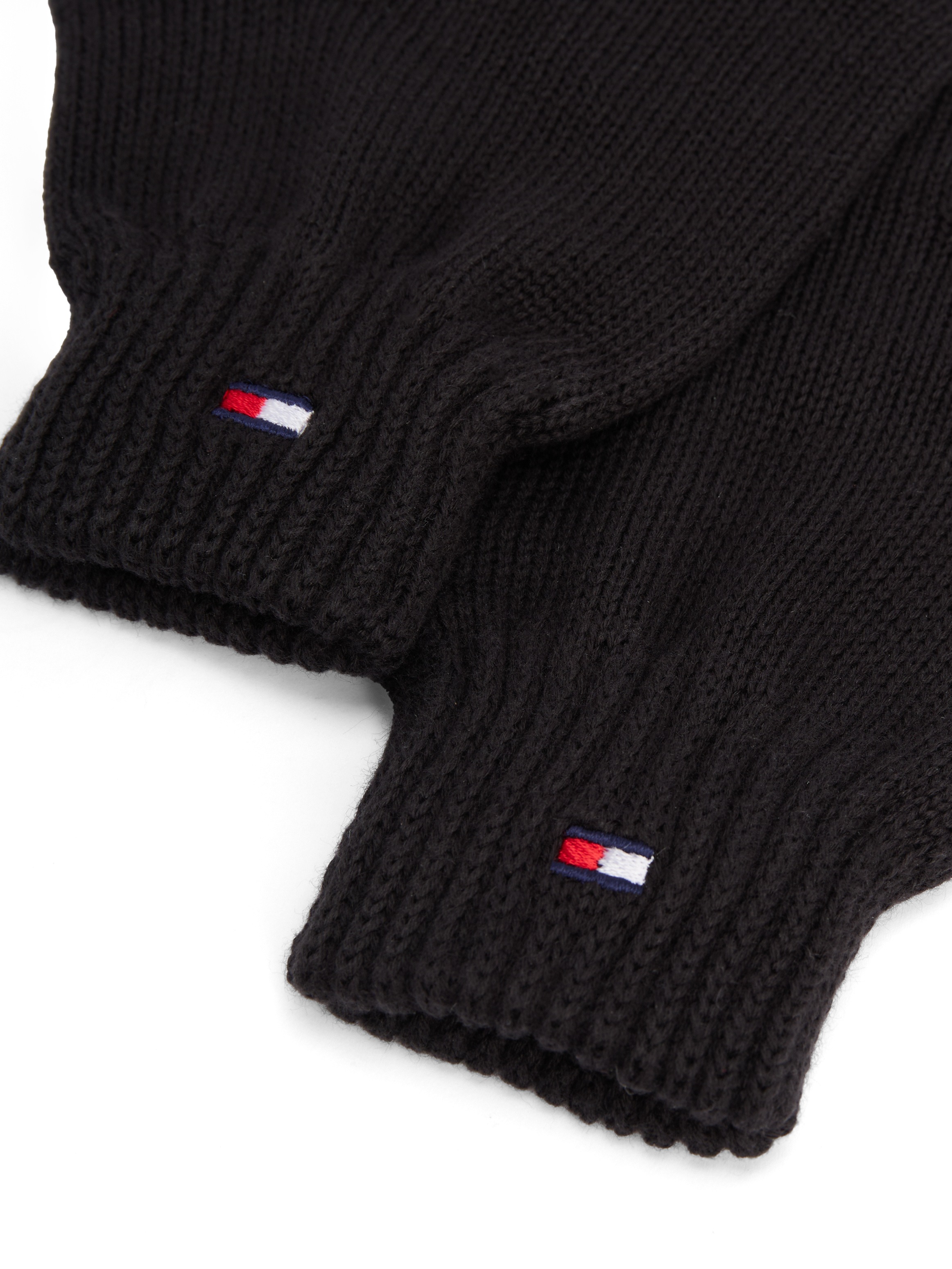 Tommy Hilfiger Strickhandschuhe »SMALL FLAG GLOVES«, mit Logostickerei