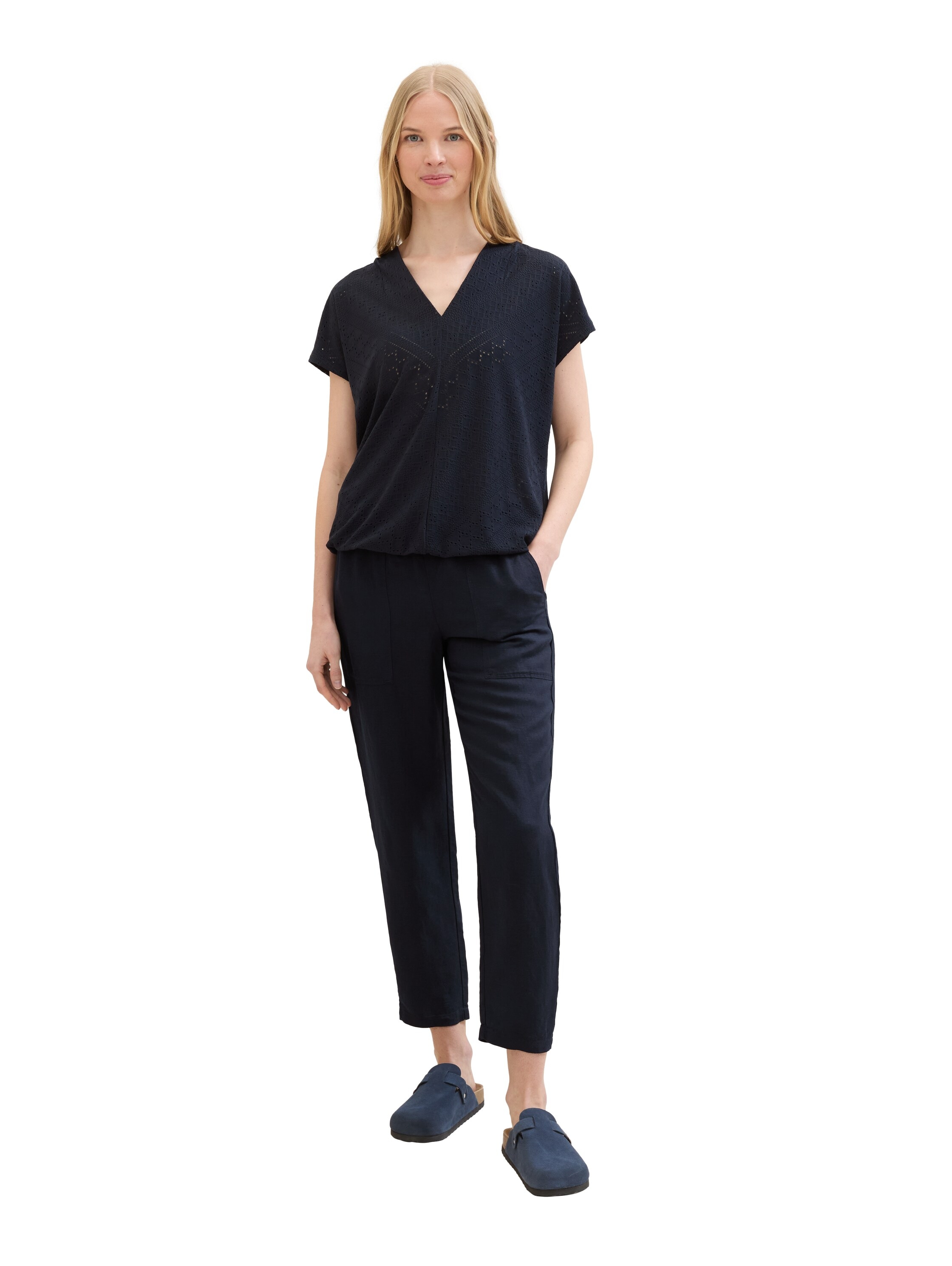 TOM TAILOR T-Shirt, mit Jacquard-Muster