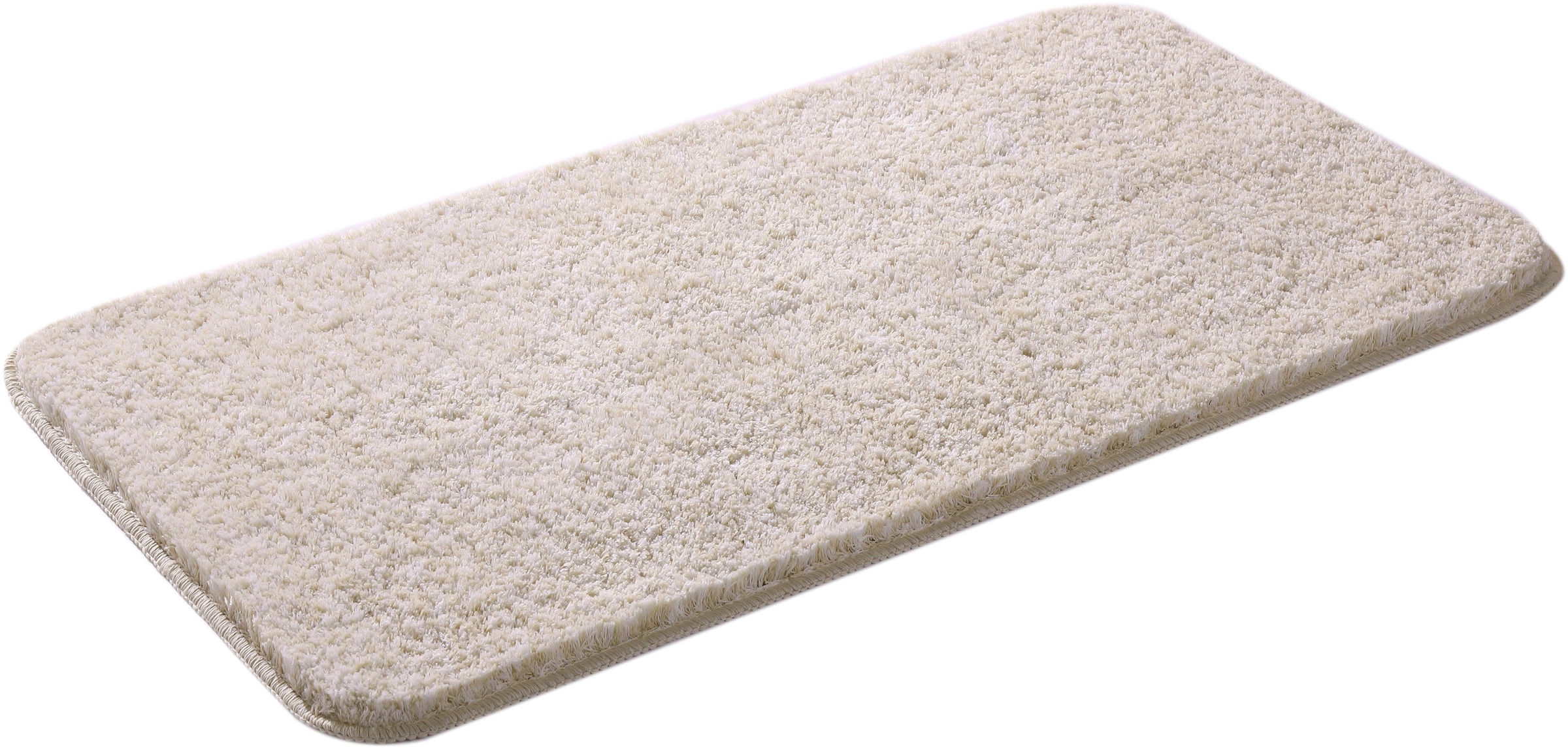 my home Badematte »Vanessa meliert, Badvorleger, Badezimmer Teppich, Duschvorleger«, rutschhemmend beschichtet, strapazierfähig, Badteppich, weiche Haptik, unifarben